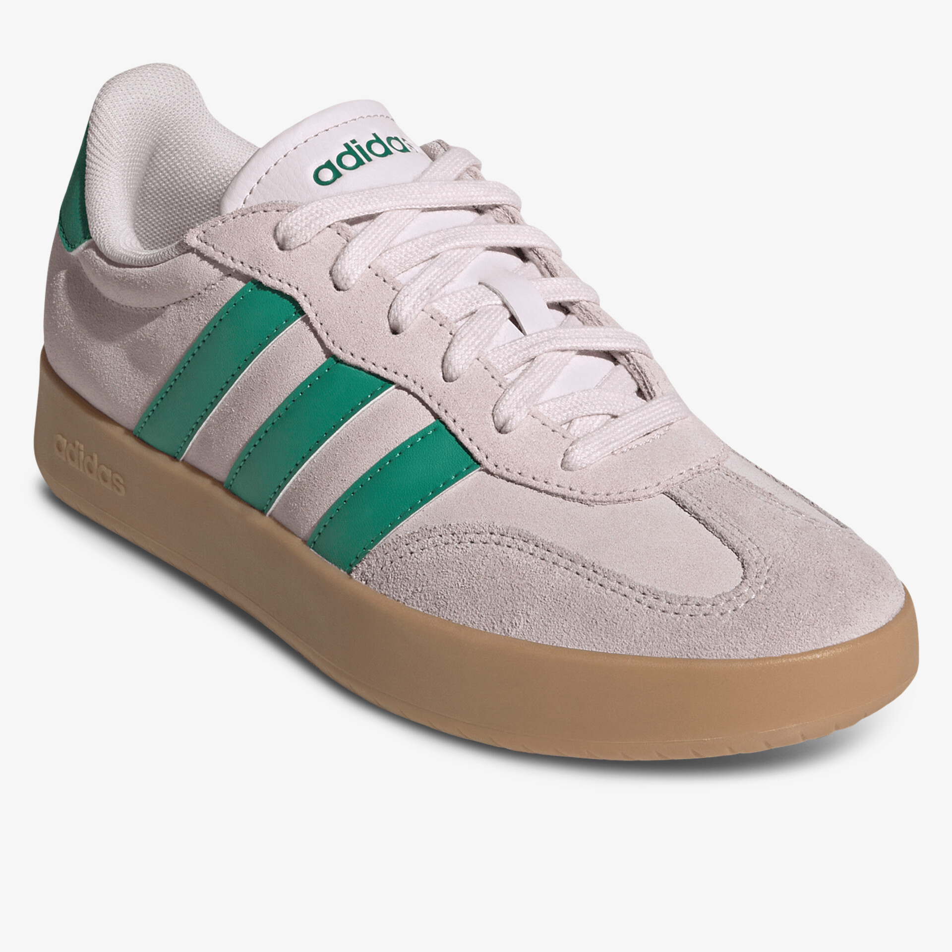 Leichter und bequemer Sportschuh mit griffiger Sohle und stylischem Design in grün und beige