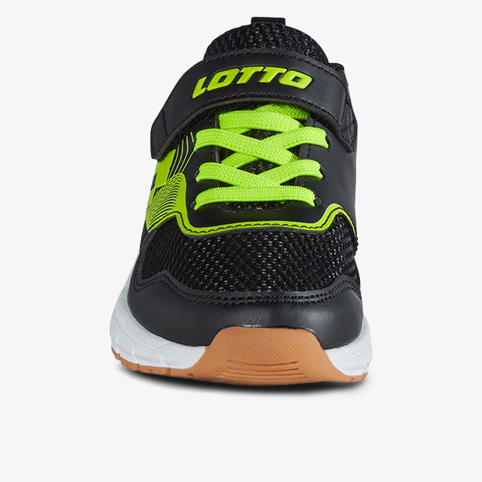 Atmungsaktiver Sneaker mit sportlichem Design und rutschfester Sohle in moderner Frontansicht