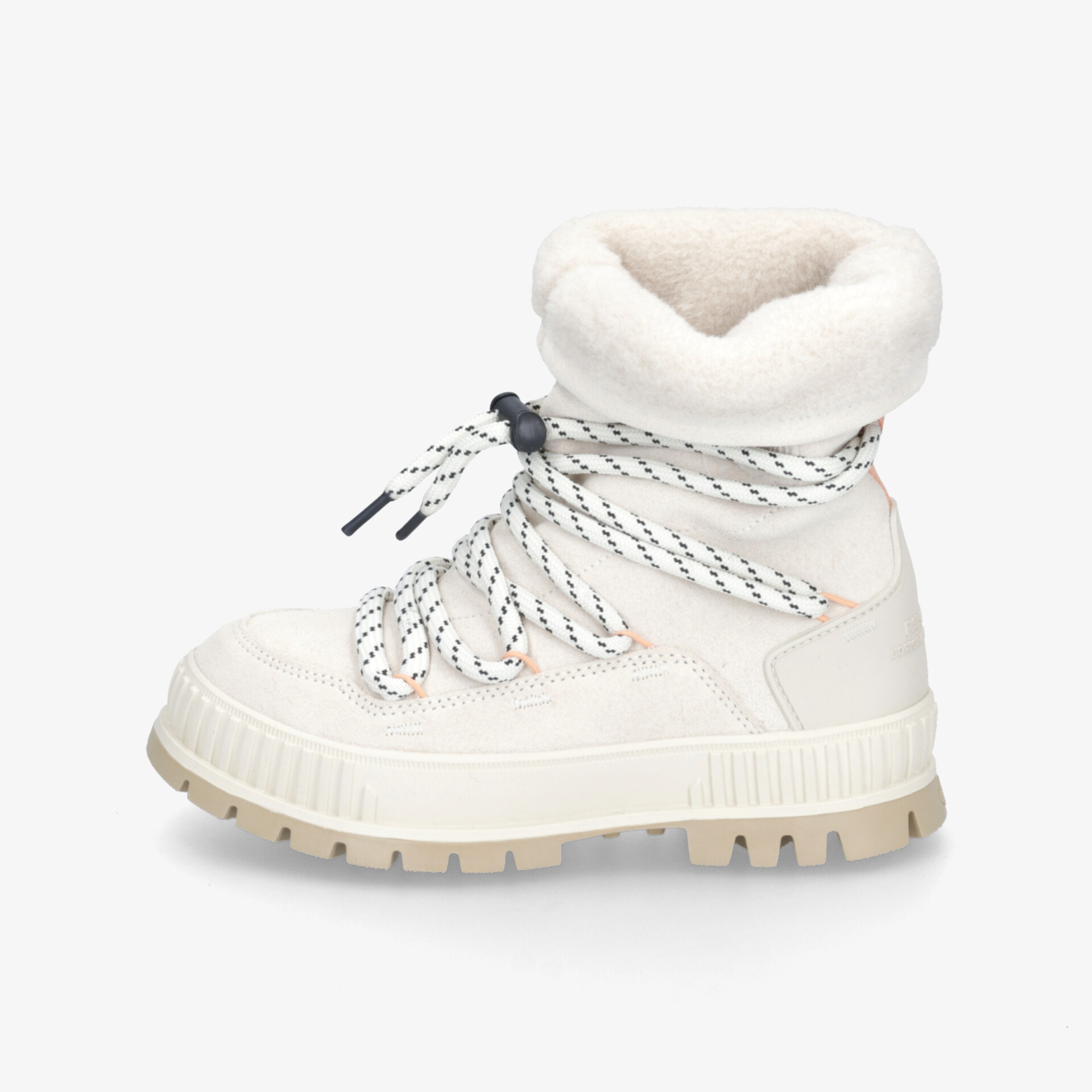 Warmer, gefütterter Winterstiefel mit robuster, rutschfester Sohle und praktischer Schnürung für sicheren Halt