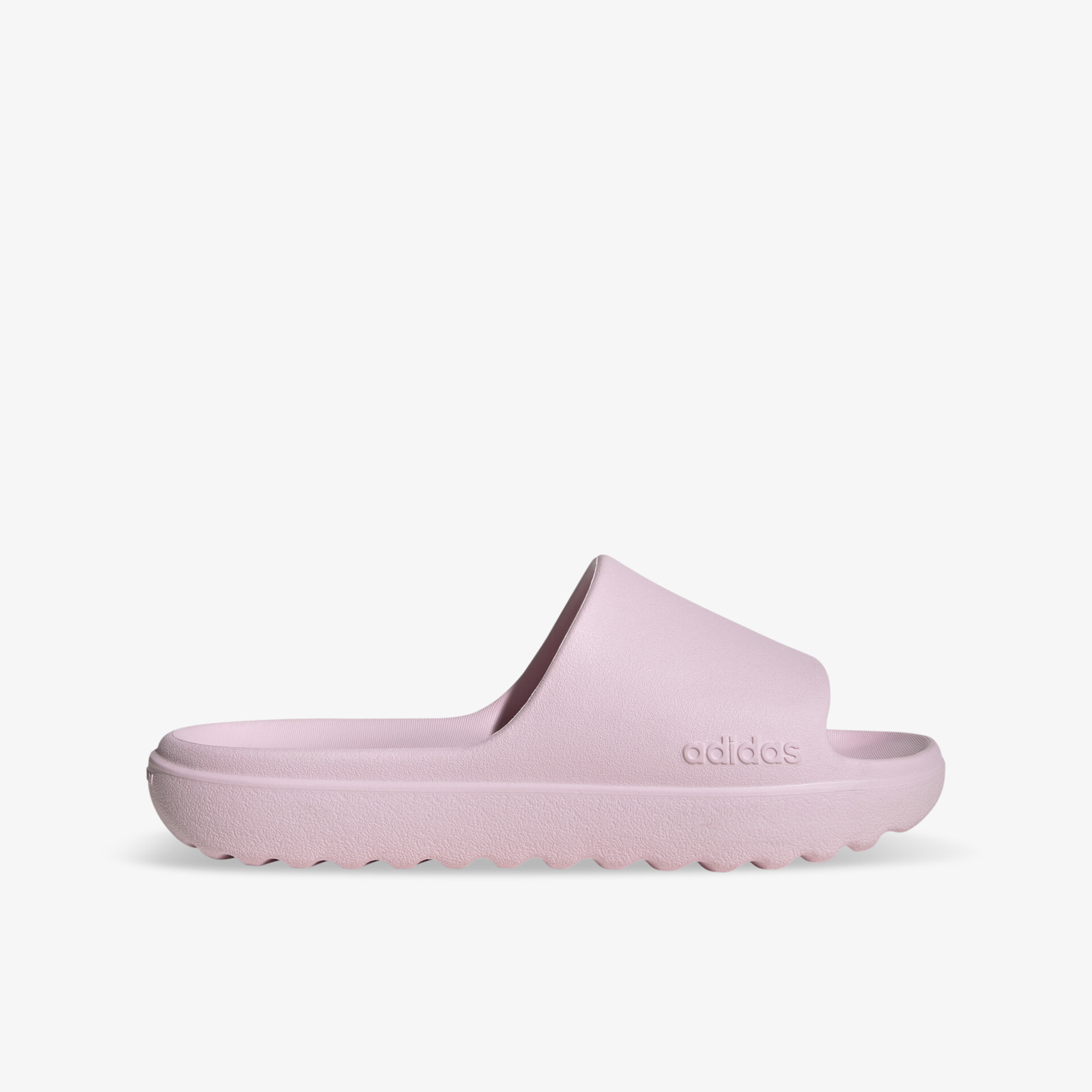 Bequemer pastellrosa adidas Slide mit weichem, gepolstertem Material und bequemem, leichtem Design