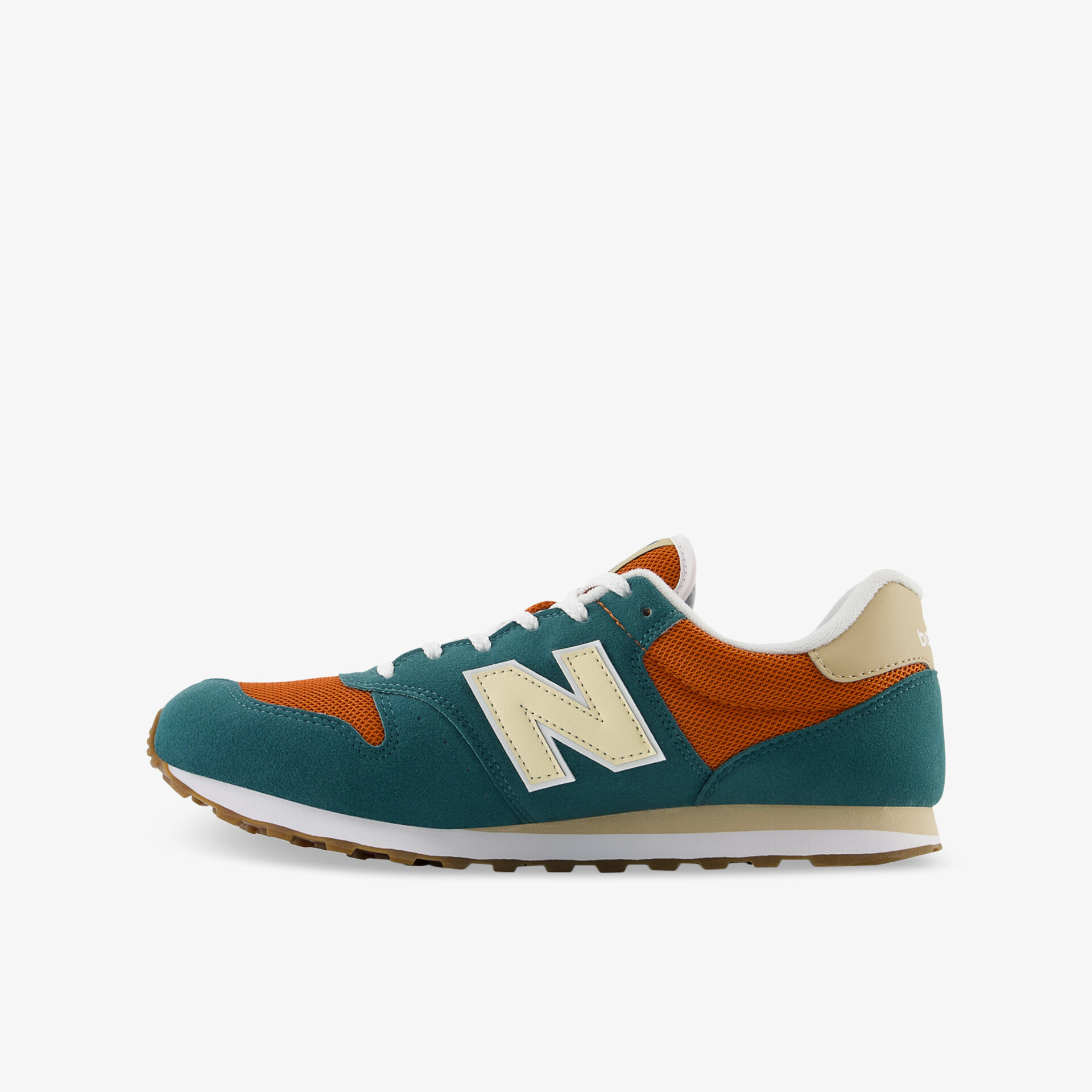 Farbenfroher Retro Sneaker mit leichter, profilierter Sohle und bequemem Design in klarer Seitenansicht