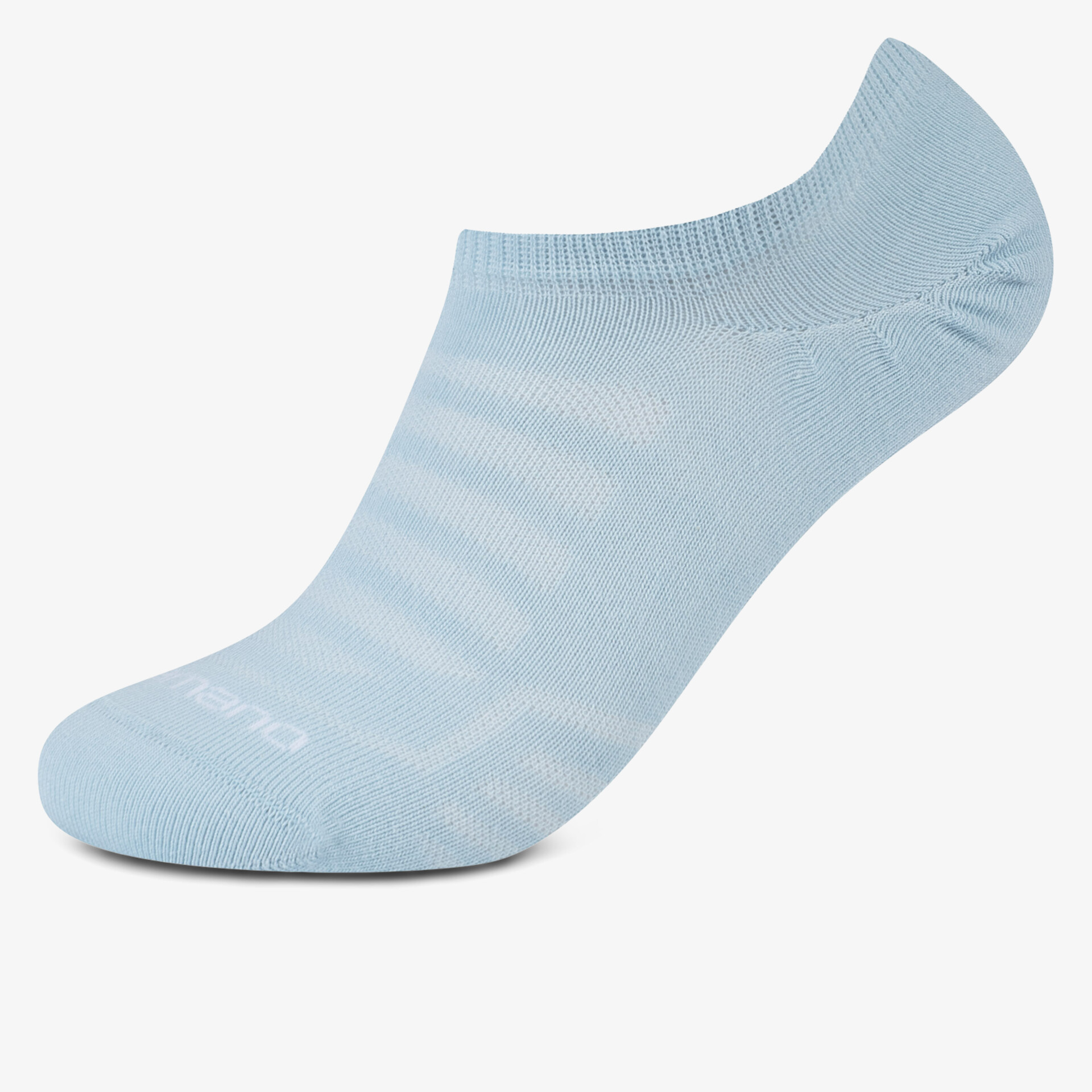 Leichter hellblauer Sportsocken mit nahtloser Verarbeitung und elastischem Bund für optimalen Tragekomfort