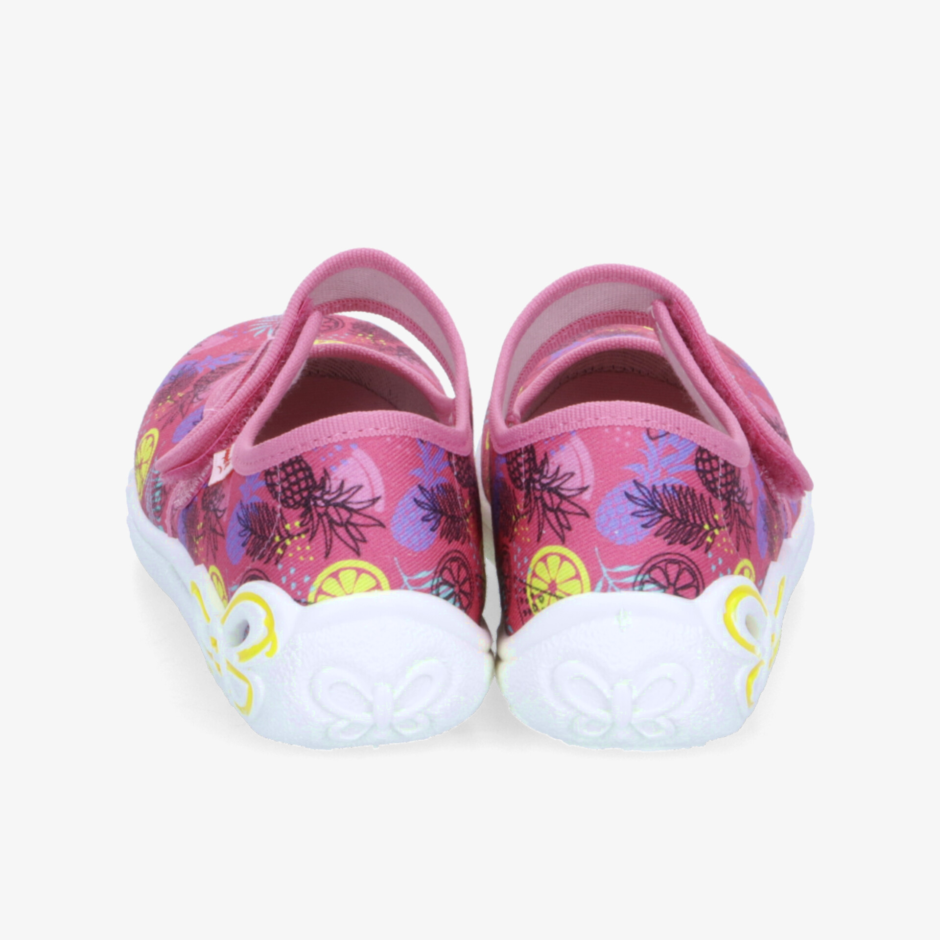 Bequeme bunte Gartenclogs mit robuster, rutschfester Sohle und atmungsaktivem Material, Rückansicht gut sichtbar