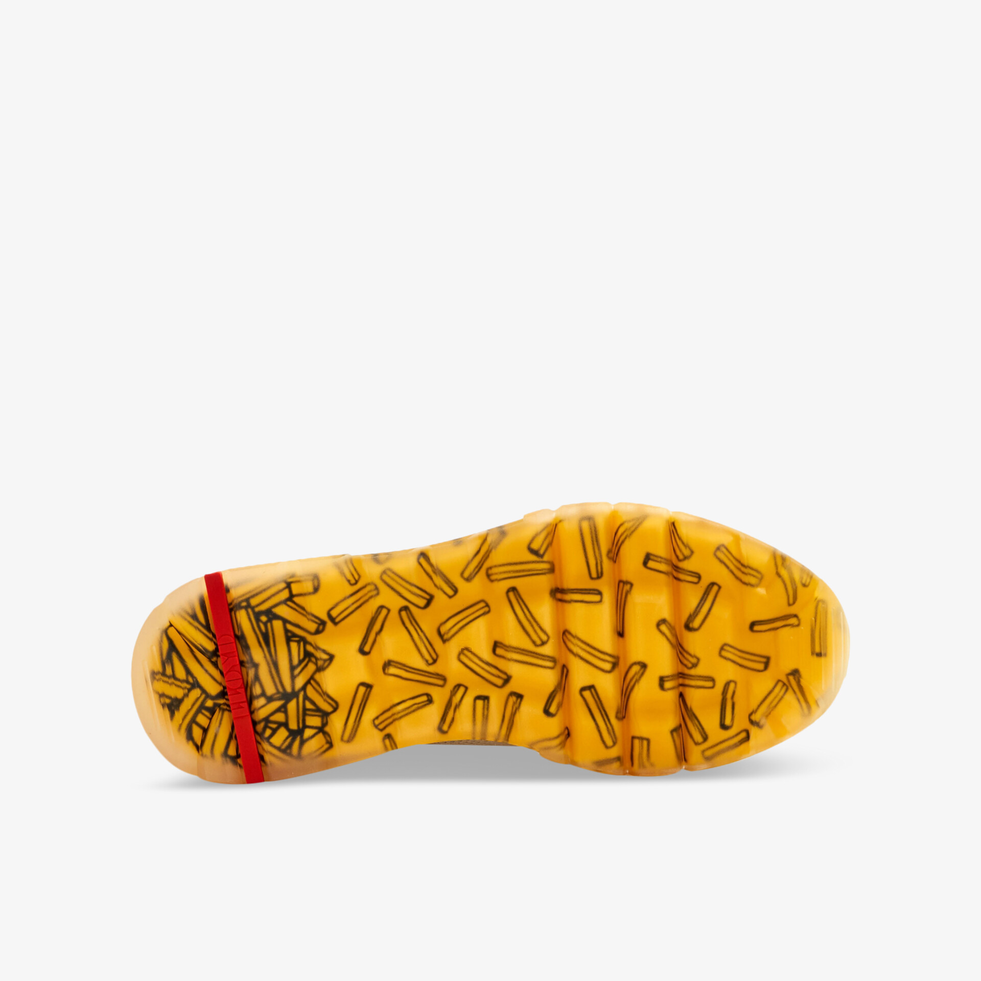 Rutschfeste, strapazierfähige Schuhsohle mit einzigartigem, farbenfrohem Design für optimalen Komfort.