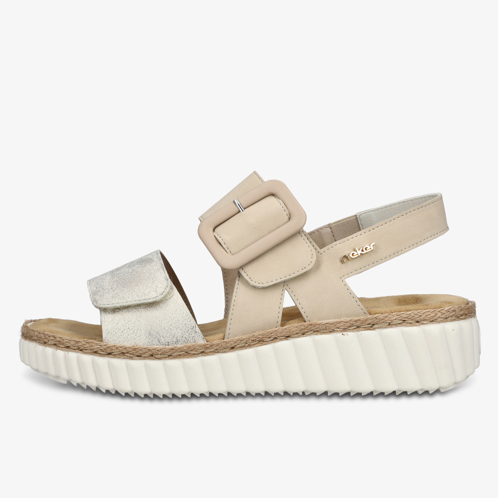 Bequeme Sandale mit verstellbaren Riemen und gepolstertem Fußbett für optimalen Tragekomfort im Sommer