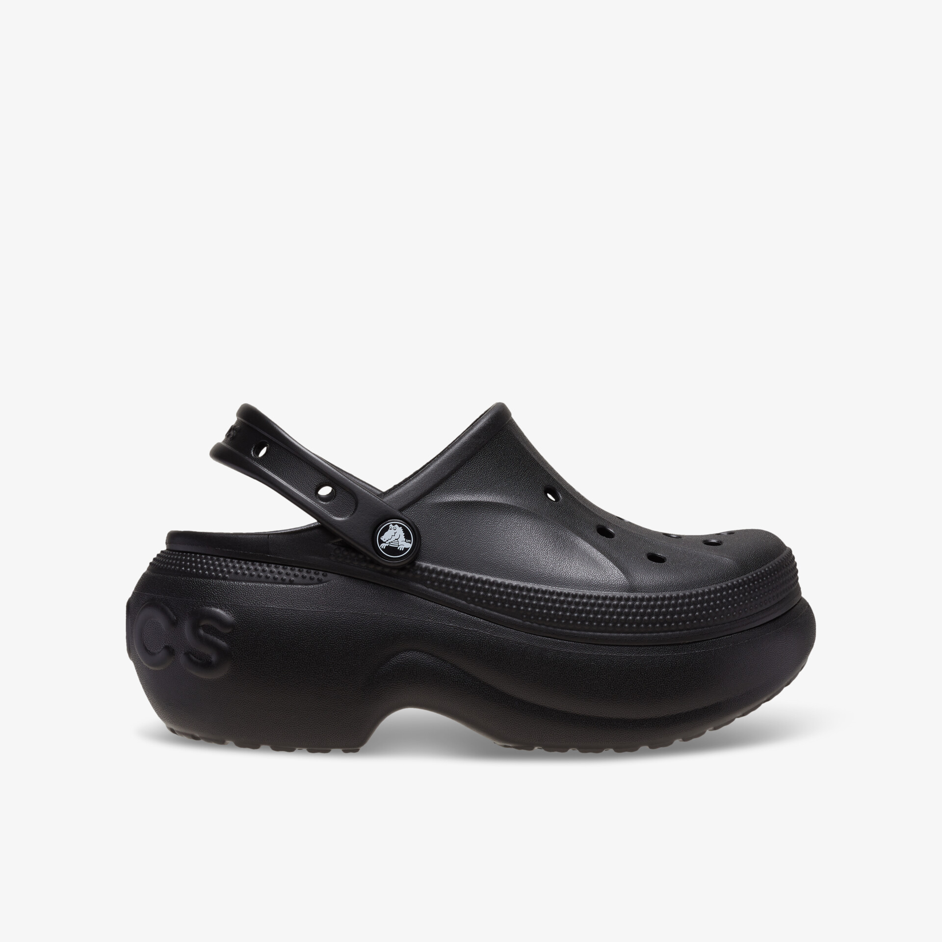 Schwarzer, ergonomischer Clog mit rutschfester Sohle und verstellbarem Riemen für optimalen Komfort