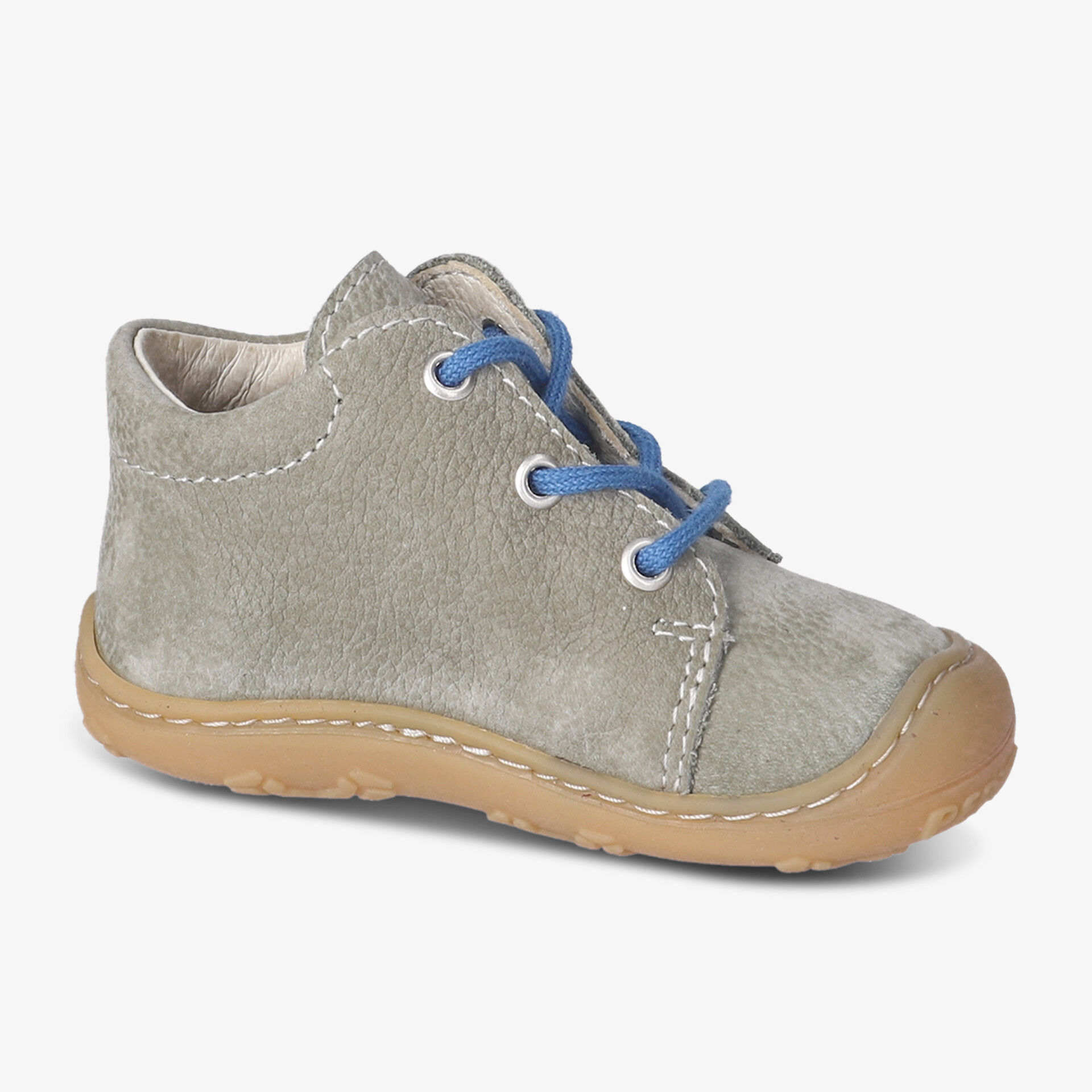 Bequeme, stilvolle Kinderschuhe mit blauen Schnürsenkeln für optimalen Halt und Komfort.
