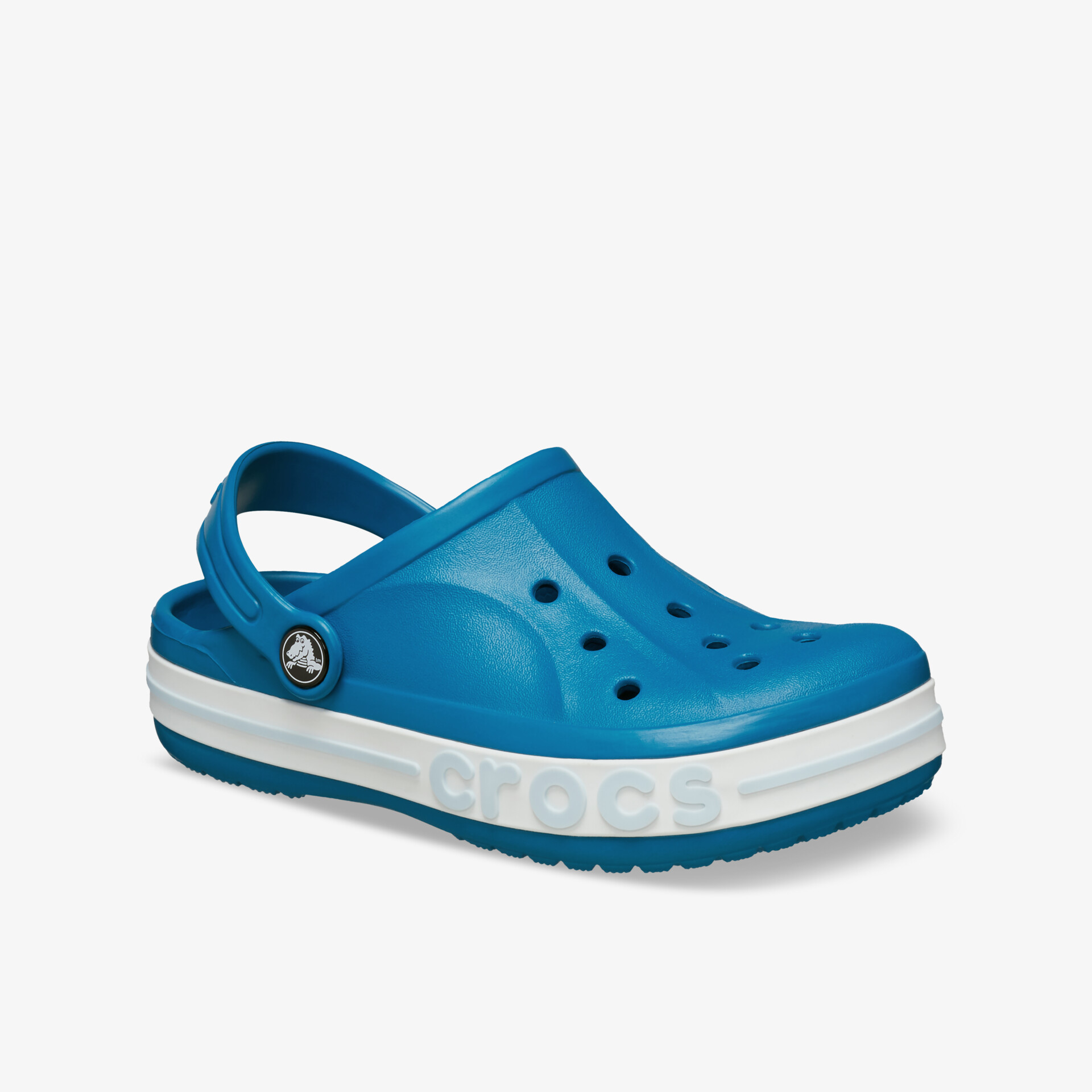 Seitenansicht eines leichten, bequemen und atmungsaktiven Clogs mit rutschfester Sohle und ergonomischem Design