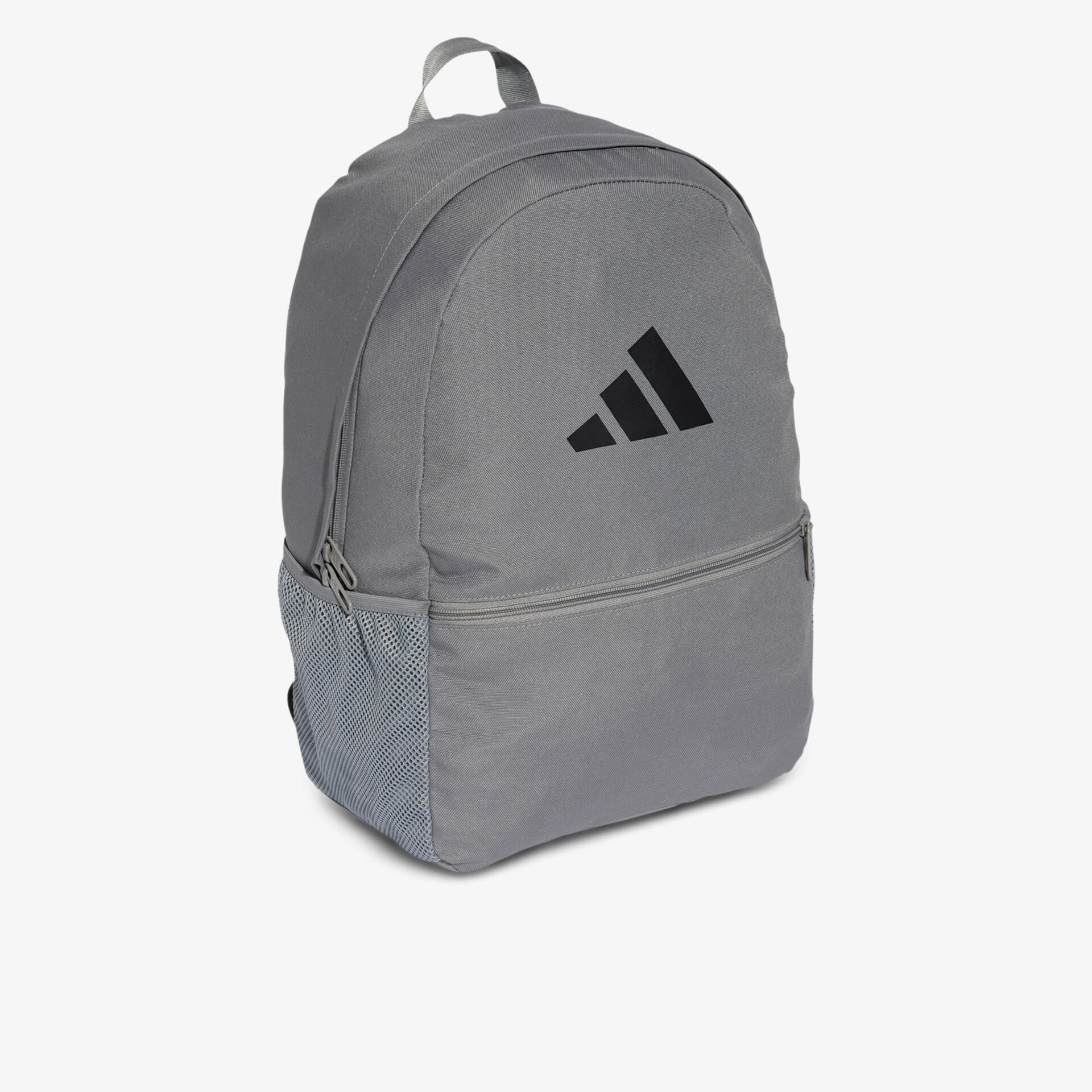 Grau schlichter adidas Rucksack mit großem Hauptfach und Reißverschluss für vielseitigen Einsatz