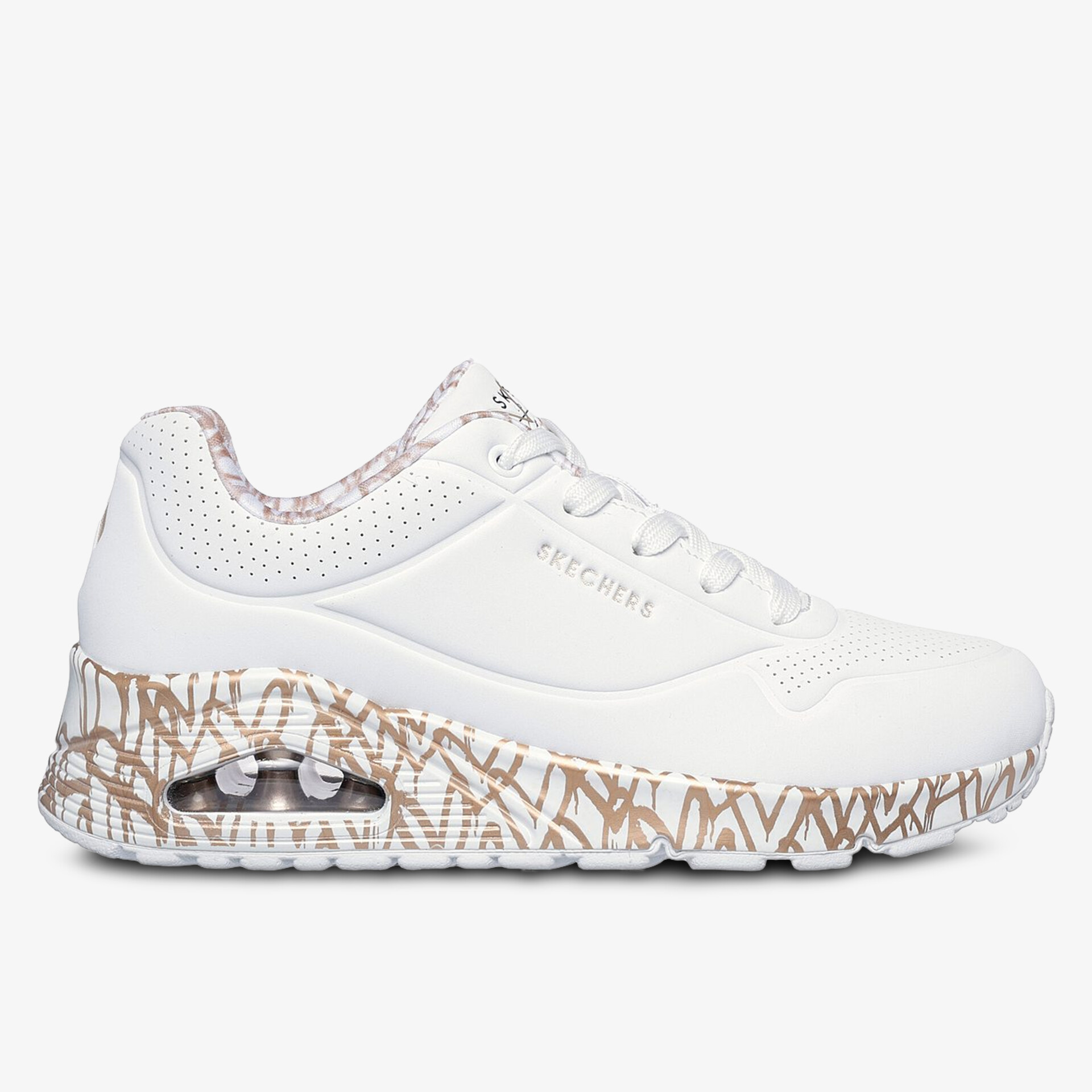 Moderner Sneaker mit bequemer Passform und auffälligem Sohlenmuster für den Alltag.