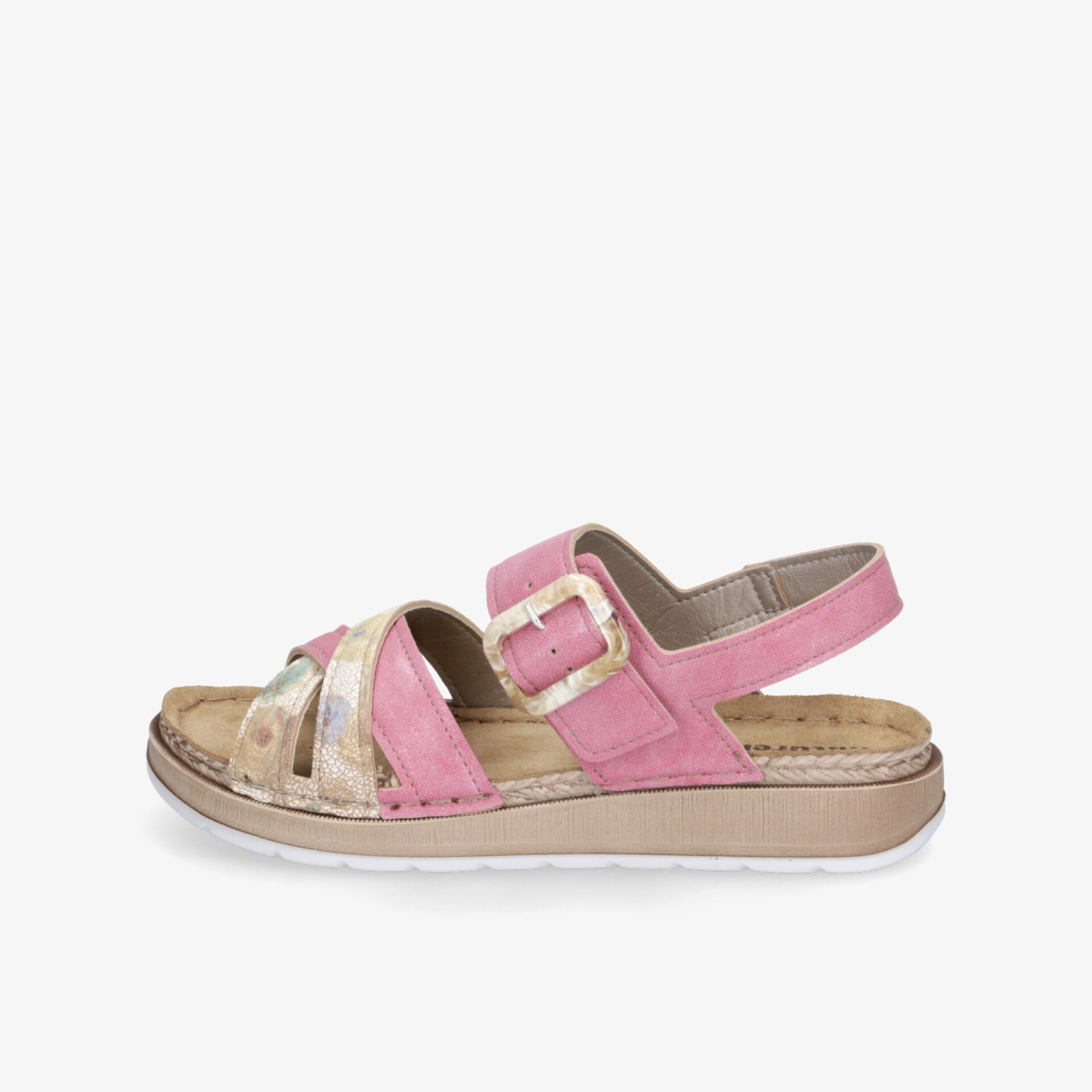 Bequeme Sandale mit verstellbarem Riemen und gepolsterter Sohle für hohen Tragekomfort