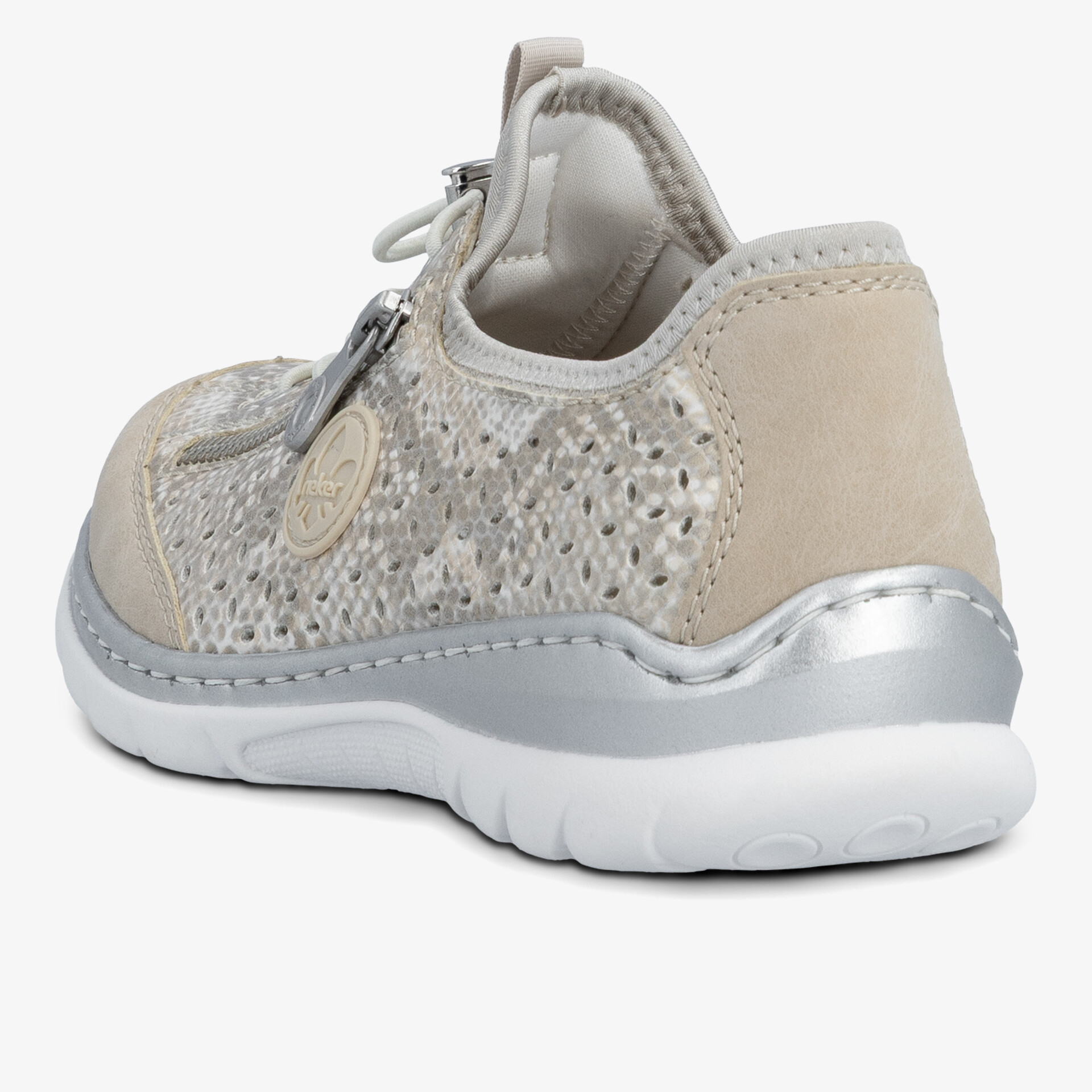 Leichter Sneaker mit atmungsaktivem Obermaterial und flexibler Sohle in modischem Design, seitenansicht