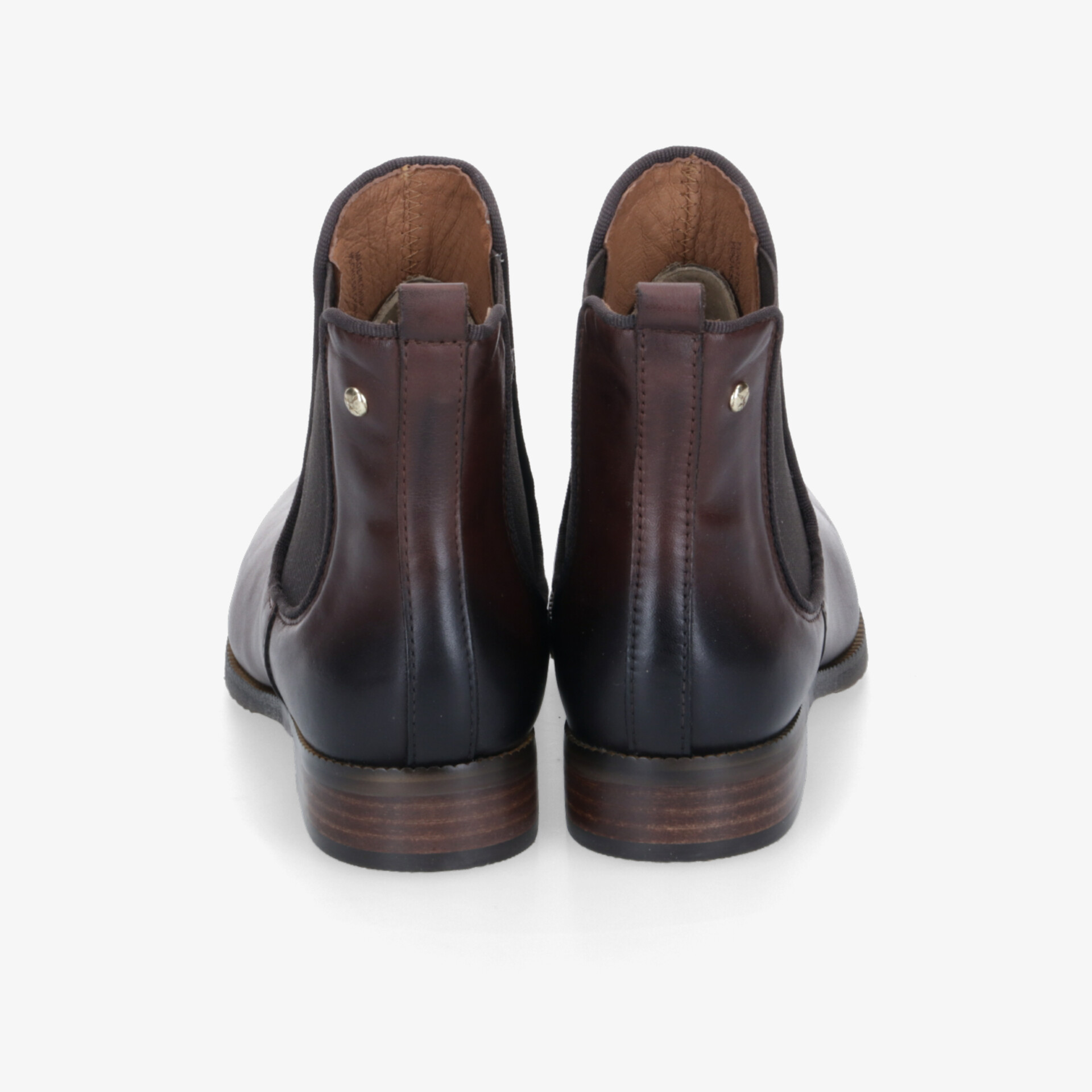 Elegante Lederstiefeletten mit robuster Sohle, komfortablem Schnitt und hochwertiger Verarbeitung, Rückansicht