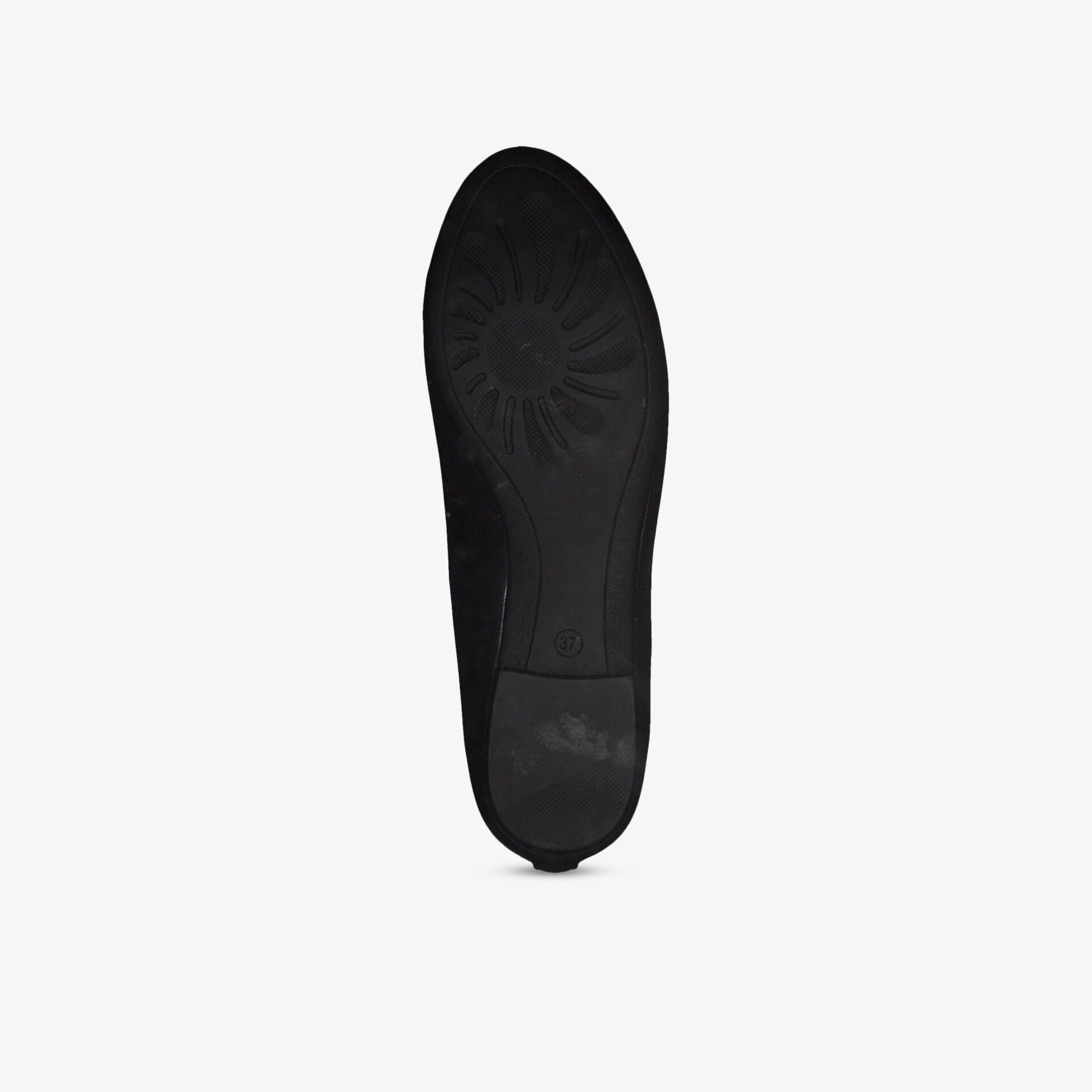 Hochwertige schwarze Schuhsohle für optimalen Halt und Komfort auf verschiedenen Oberflächen.