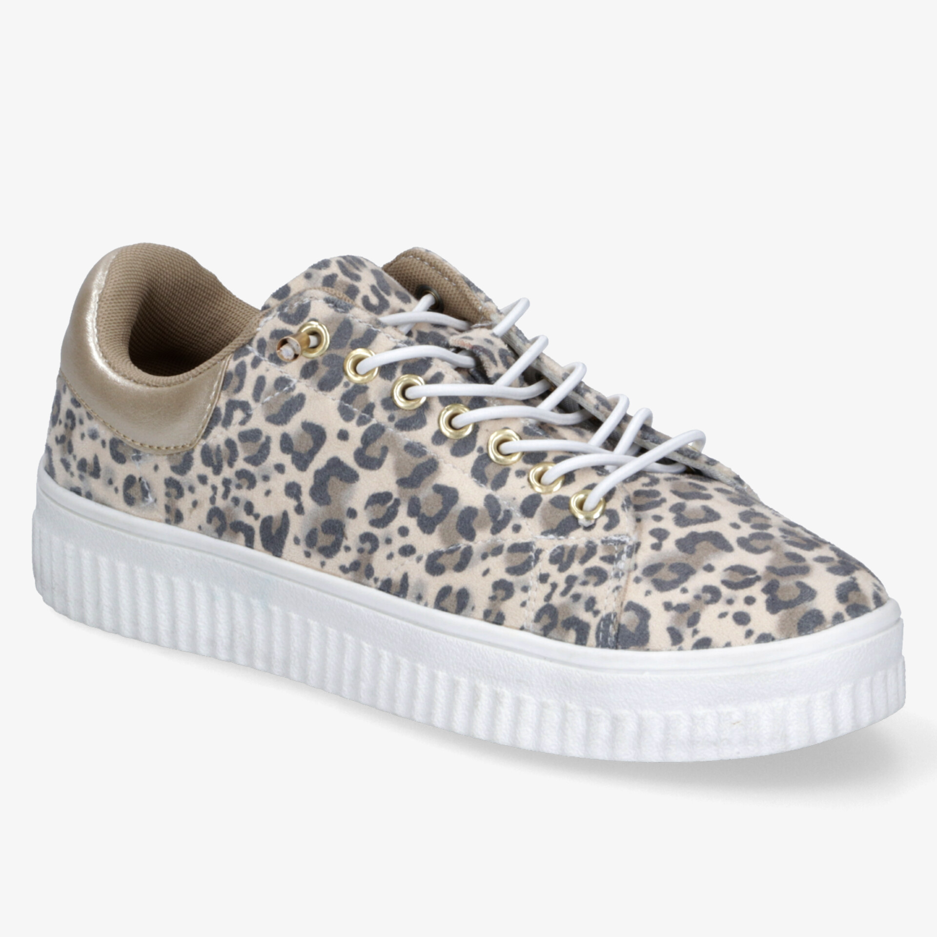Modischer Sneaker mit trendigem Leopardenmuster und komfortabler Sohle für vielseitige Looks.