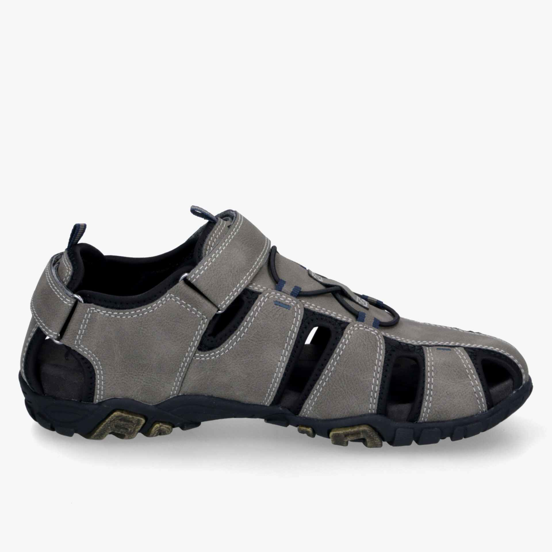 Bequeme Sandale mit rutschfester Sohle und sportlichem Design in Seitenansicht