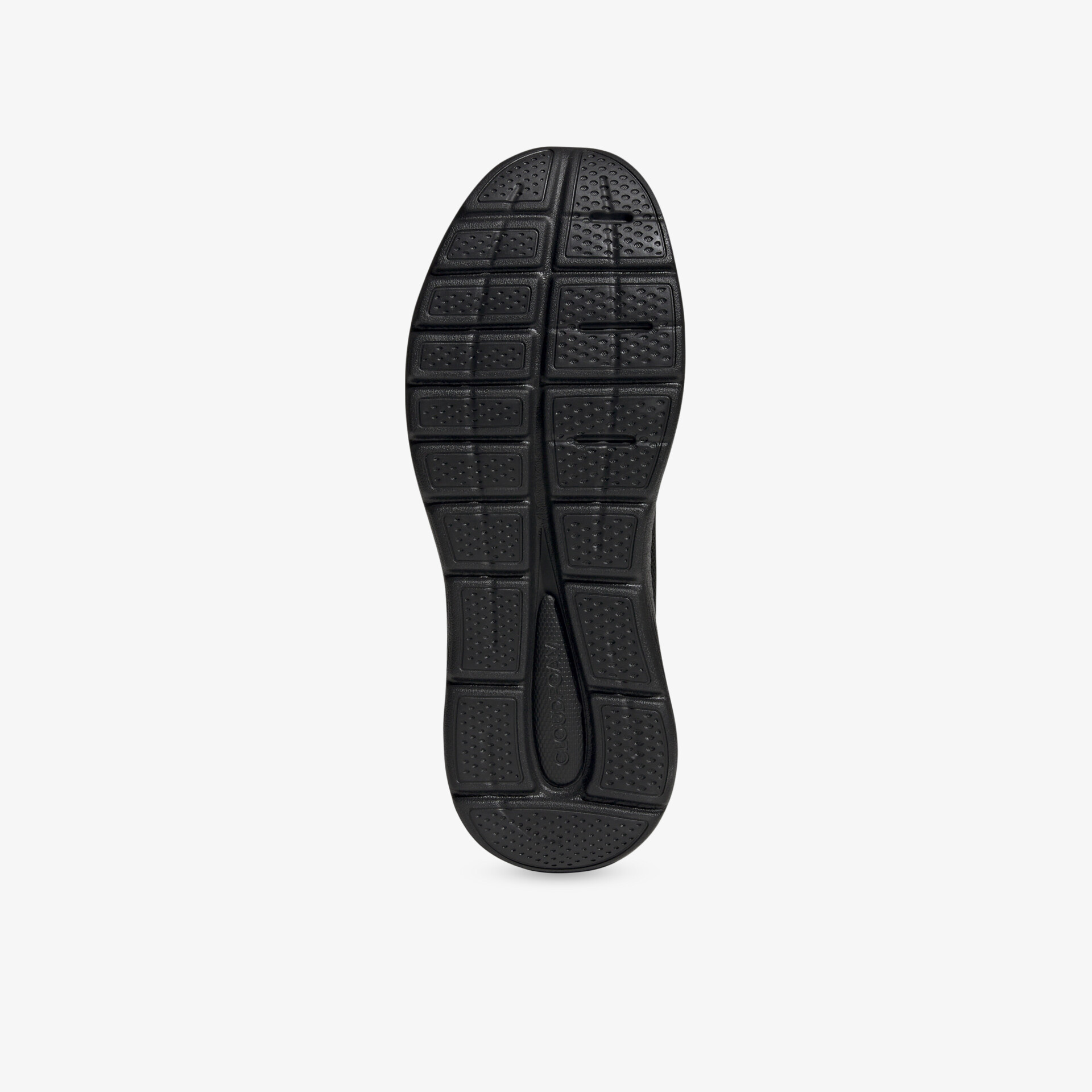 Schwarze, profilierte Schuhsohle mit rutschfestem und langlebigem Laufsohlen-Design für optimalen Halt