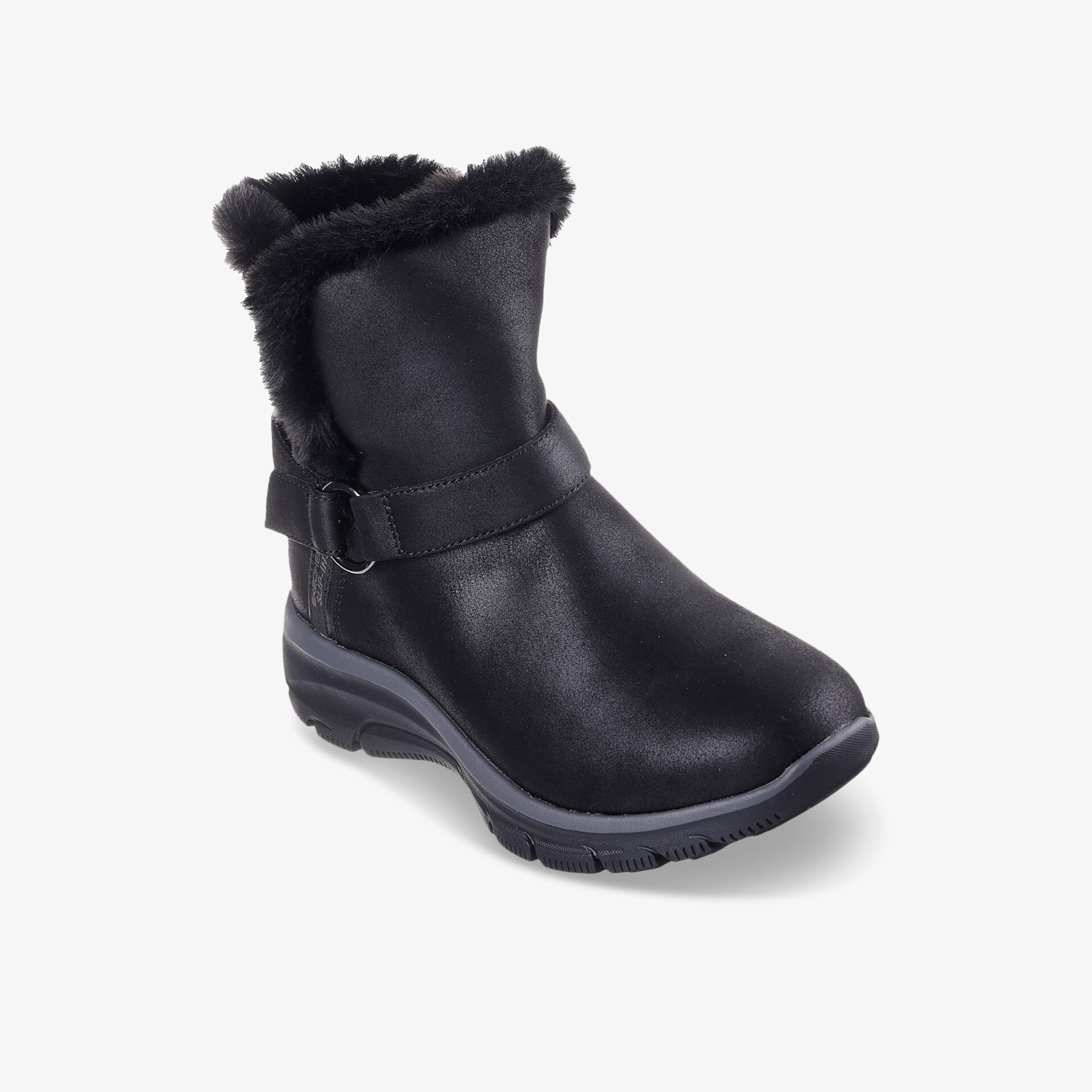 Robuster Winterstiefel mit warmer Innenfütterung, wasserabweisender Oberfläche und rutschfester Sohle für sicheren Halt