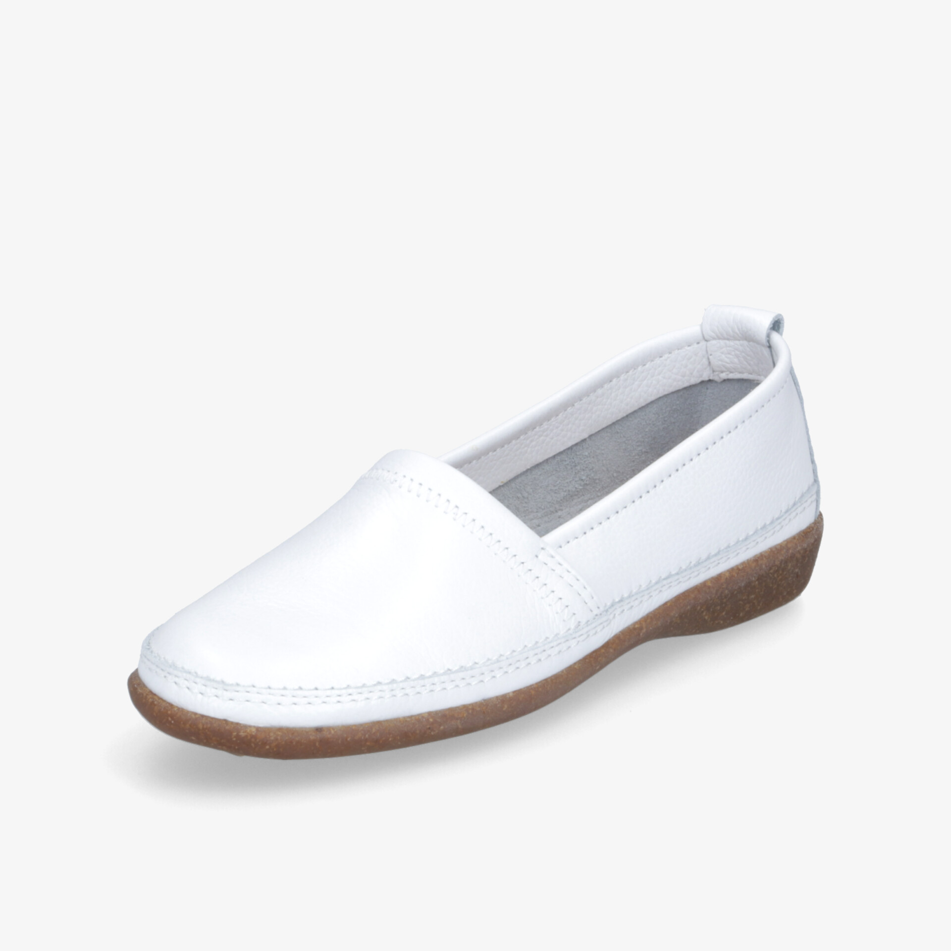 Weißer leichter Slipper mit bequemer Passform und rutschfester Sohle für komfortablen Alltag