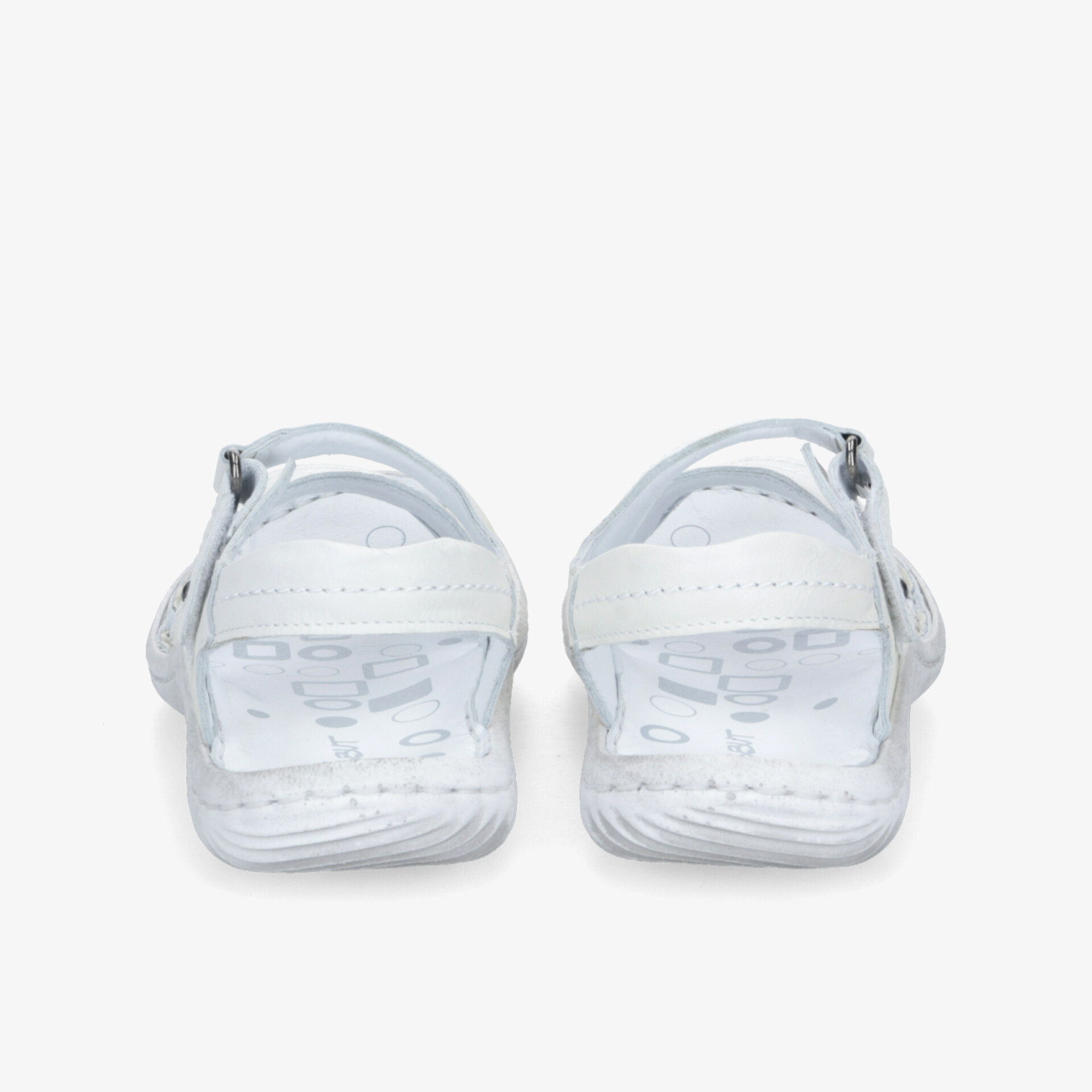 Rückansicht von leichten Sandalen mit verstellbarem Riemen und rutschfester Sohle für hohen Tragekomfort