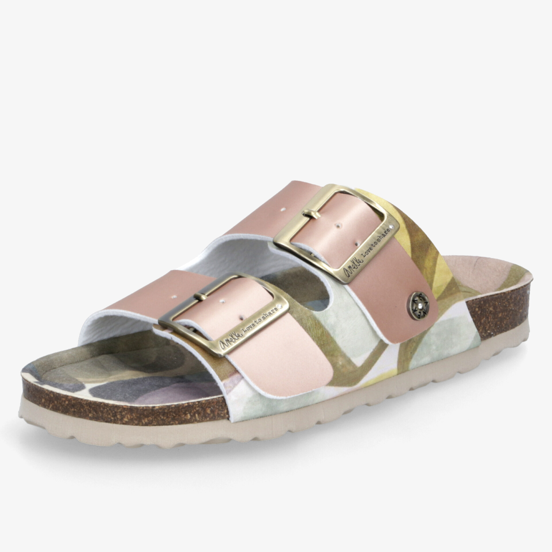 Komfortable rosa Sandale mit verstellbaren Schnallen und weichem Fußbett für bequemen Halt