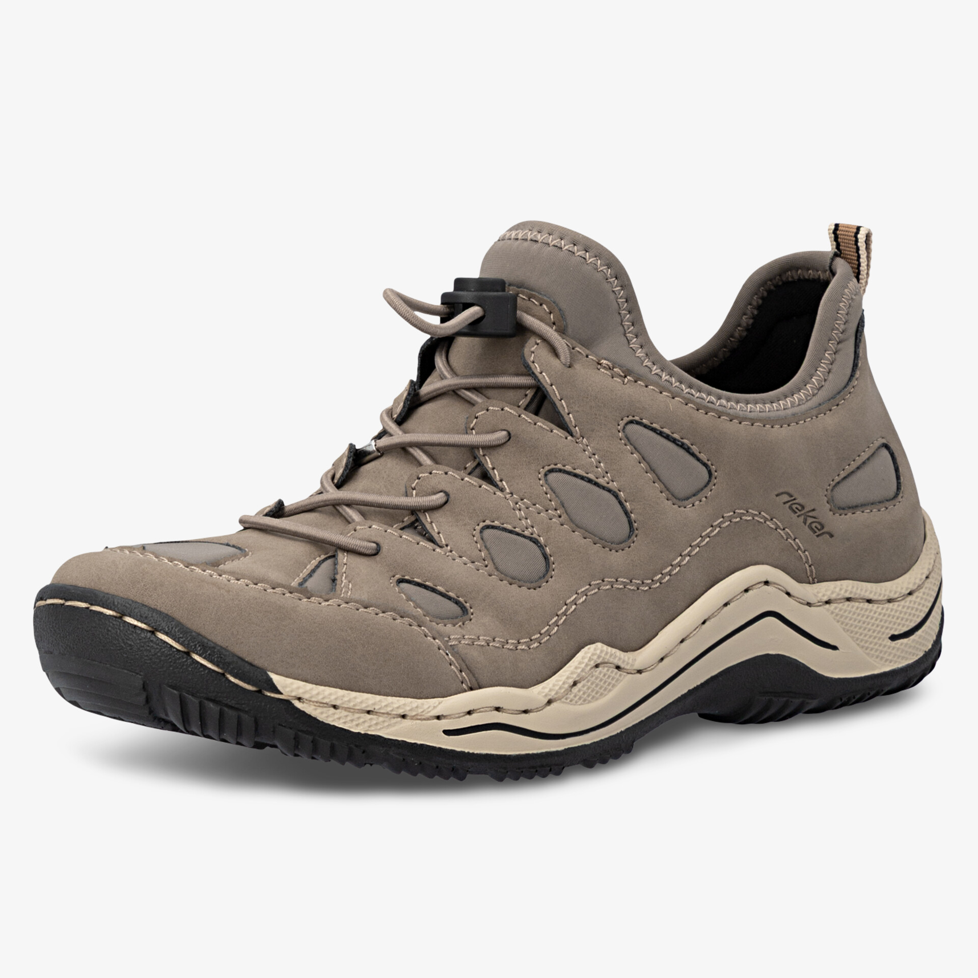 Bequemer und solider Freizeitschuh in Braun mit einzigartigem Design, ideal für aktive Tage.