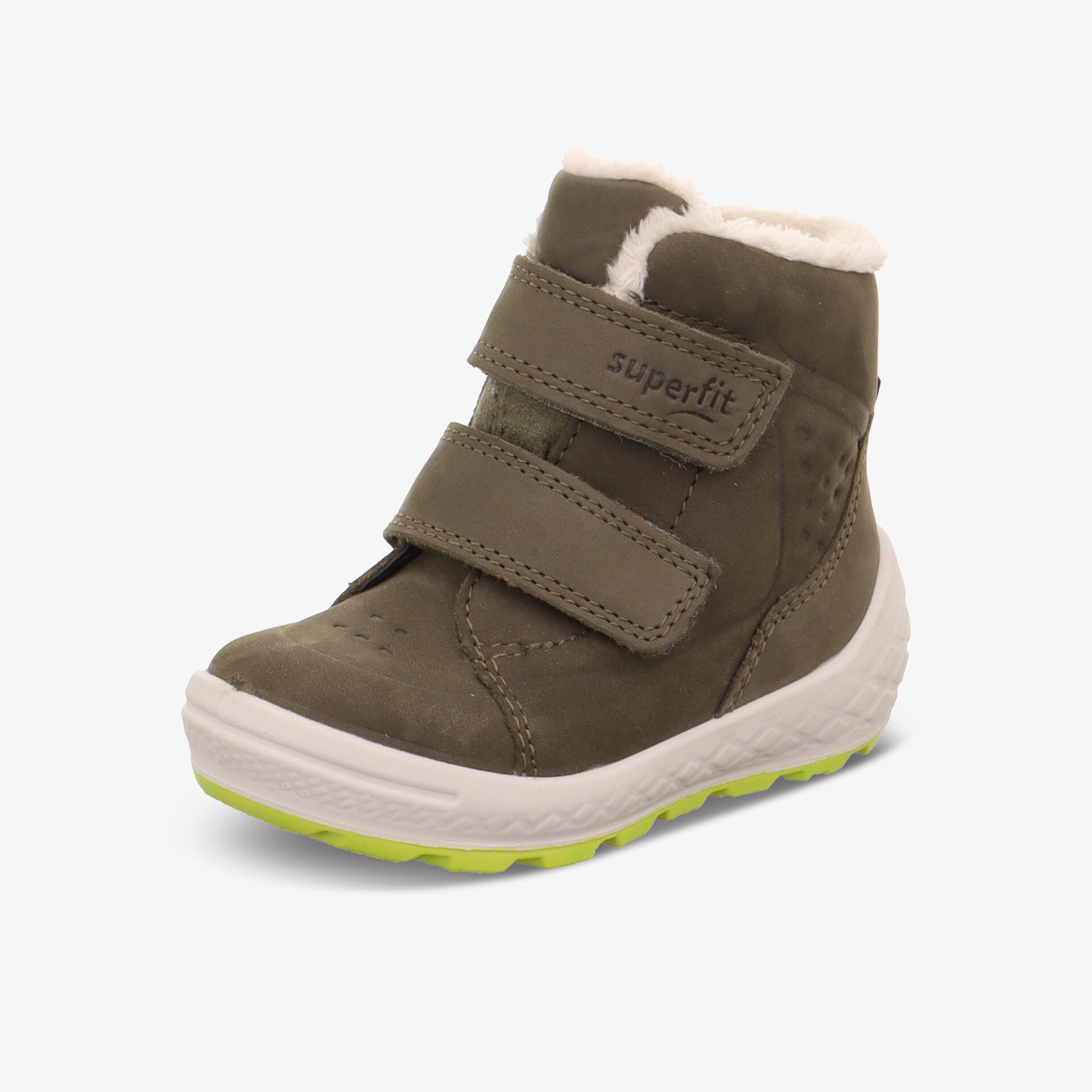 Warmer, robuster Winterstiefel mit Klettverschluss und rutschfester Sohle für sicheren und komfortablen Halt