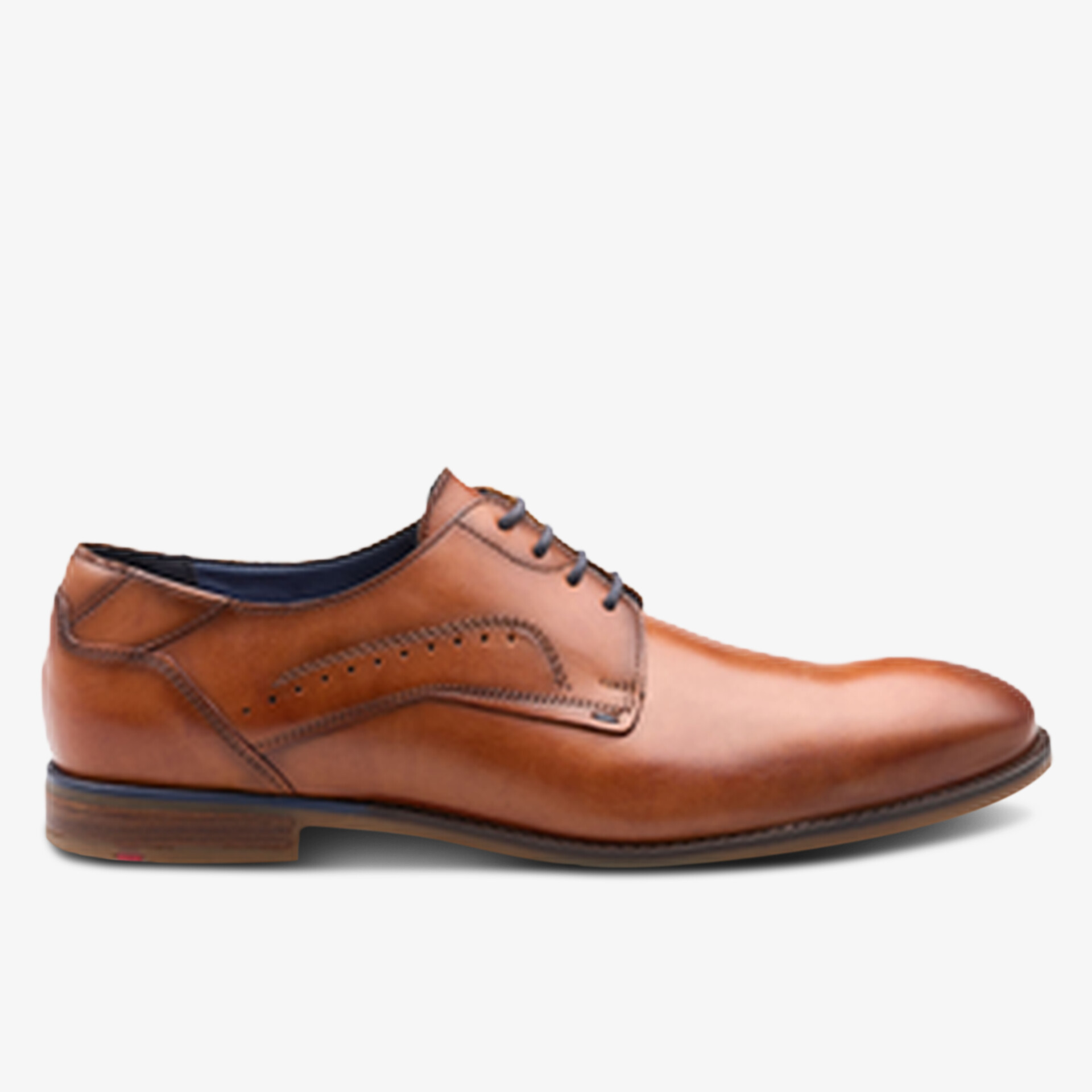Eleganter brauner Lederschnürschuh mit klassischem Design und komfortabler Passform für stilvollen Auftritt