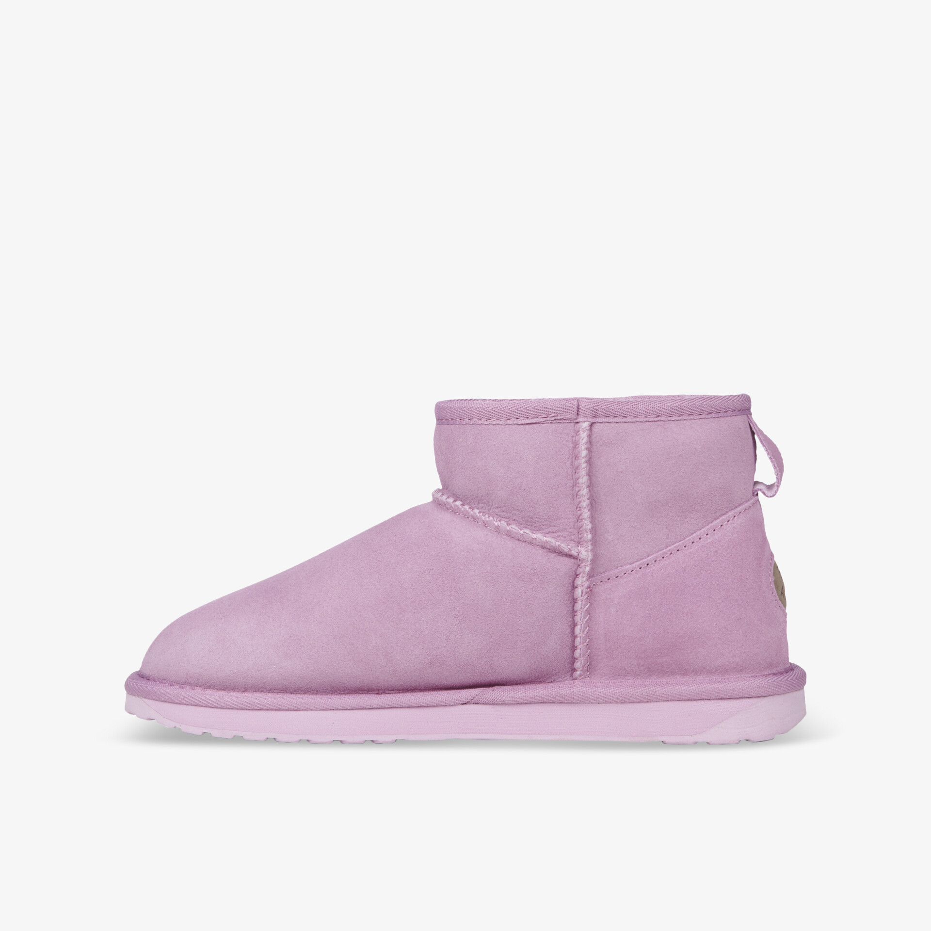 Lila Stiefel mit weicher Innensohle und rutschfester Außensohle für ultimativen Komfort und Stil.