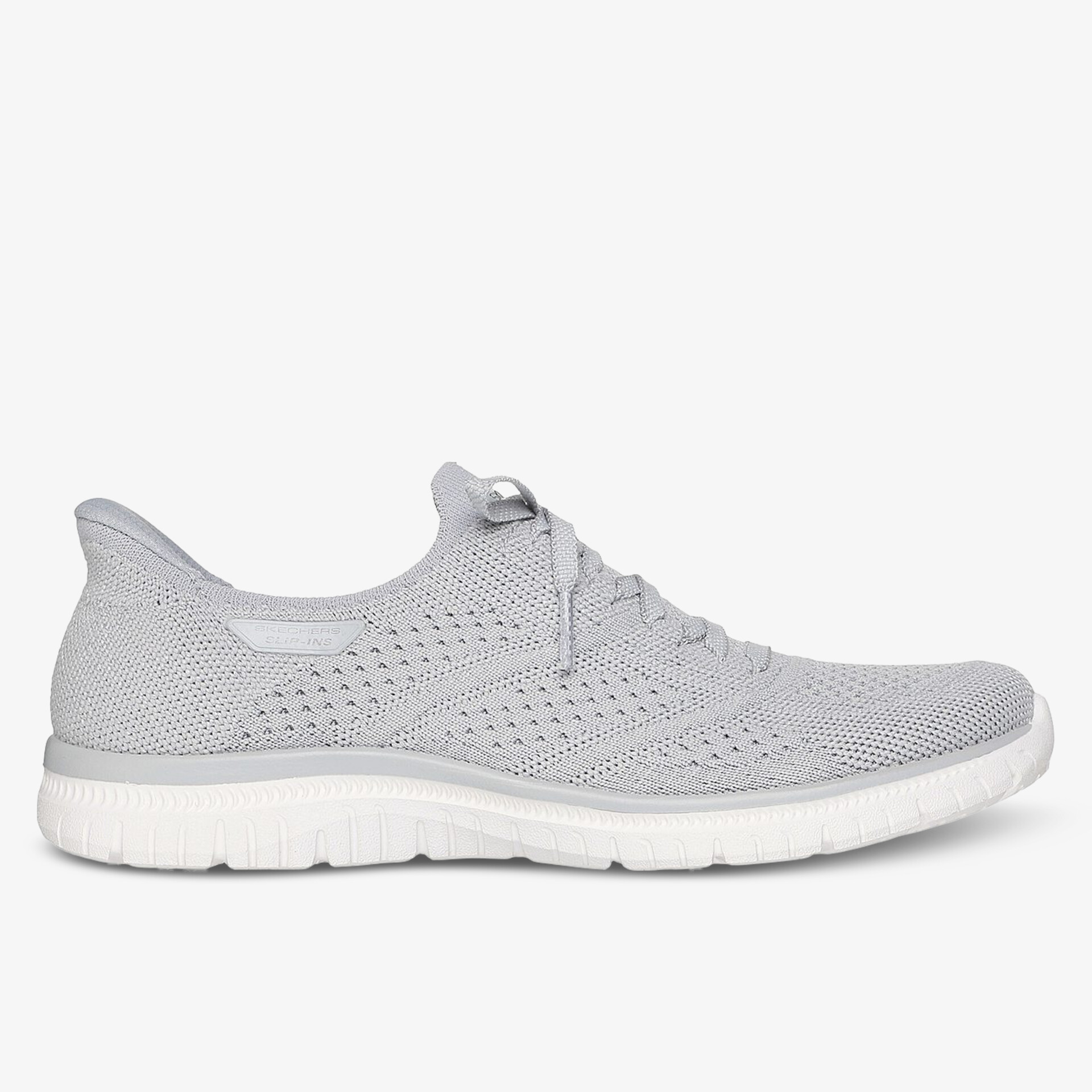 Grauer Sneaker mit atmungsaktivem Mesh-Obermaterial und flexibler Sohle