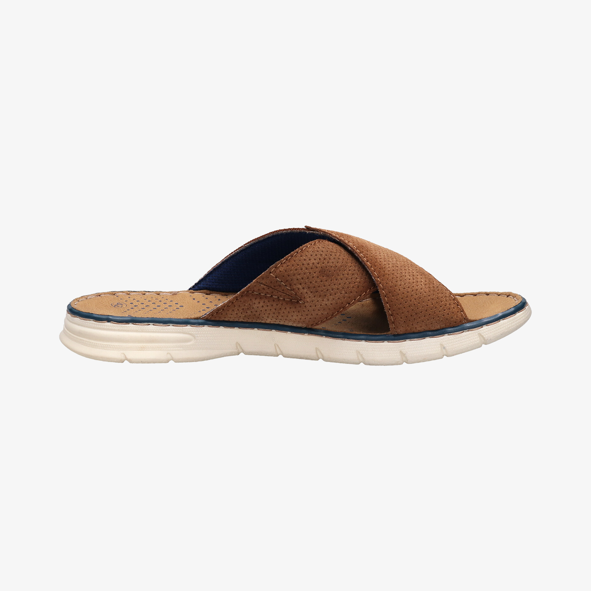 Bequeme braune leichte Pantoletten mit offenem Design und rutschfester Sohle für angenehmen Tragekomfort