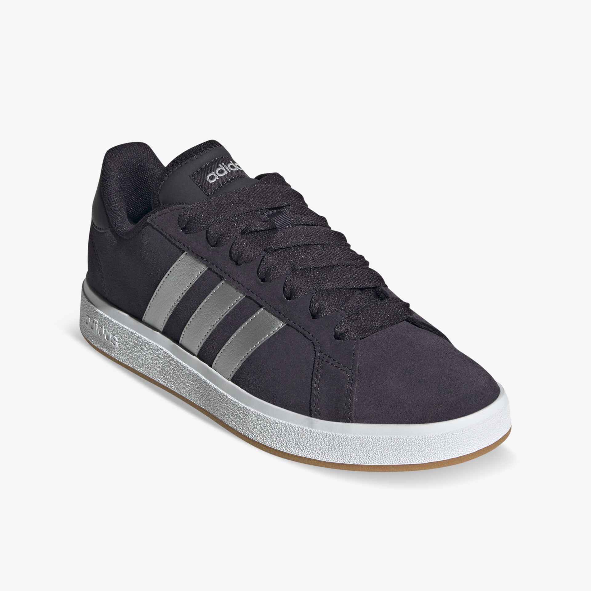 Moderner, bequemer Sneaker mit robusten Schnürsenkeln und profilierter Sohle in Schwarz und Grau