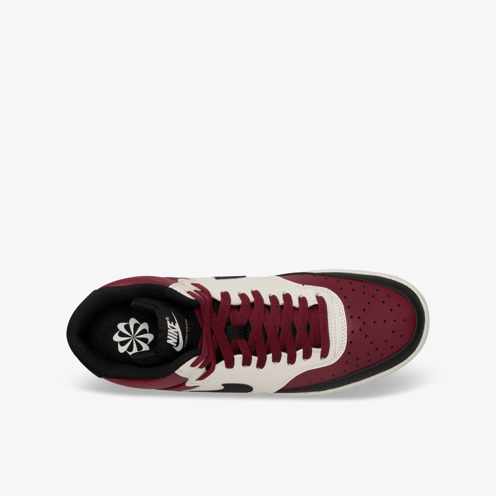 Moderner Sneaker mit elegantem Design in Weinrot und Weiß für optimalen Tragekomfort