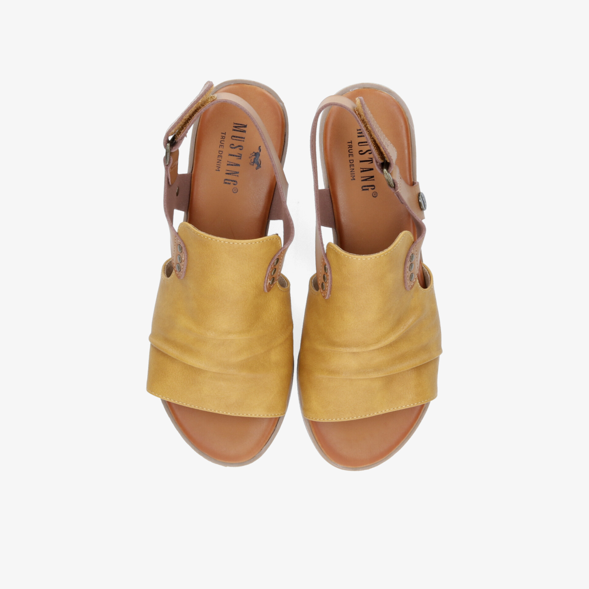 Gelbe Sandalen mit verstellbarem Riemen, bequem und modisch, leichte und offene Sommerschuhe