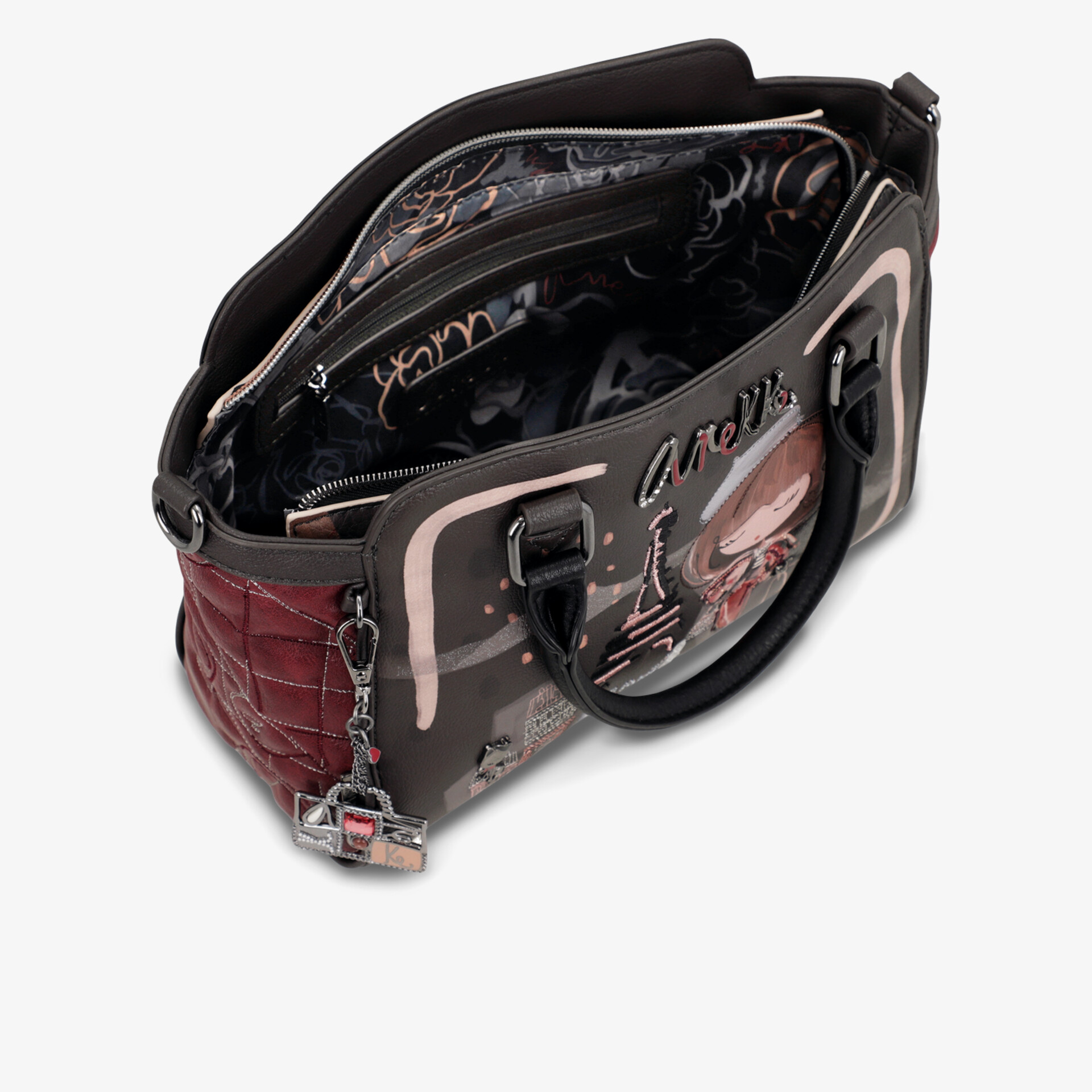 Modische Tasche mit geräumigem Hauptfach, robusten Henkeln und edlem Design aus hochwertigen Materialien