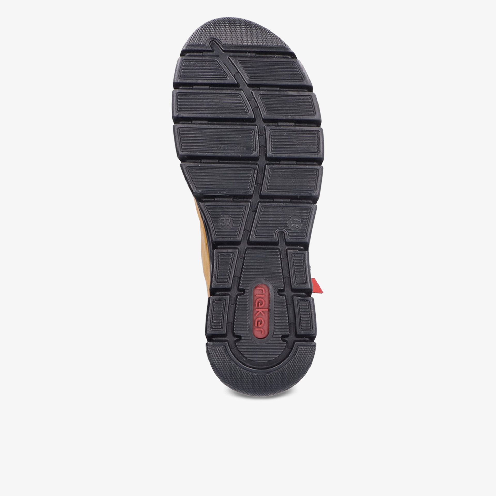 Robuste und rutschfeste Schuhsohle mit tiefem Profil für sicheren Halt und langanhaltenden Tragekomfort
