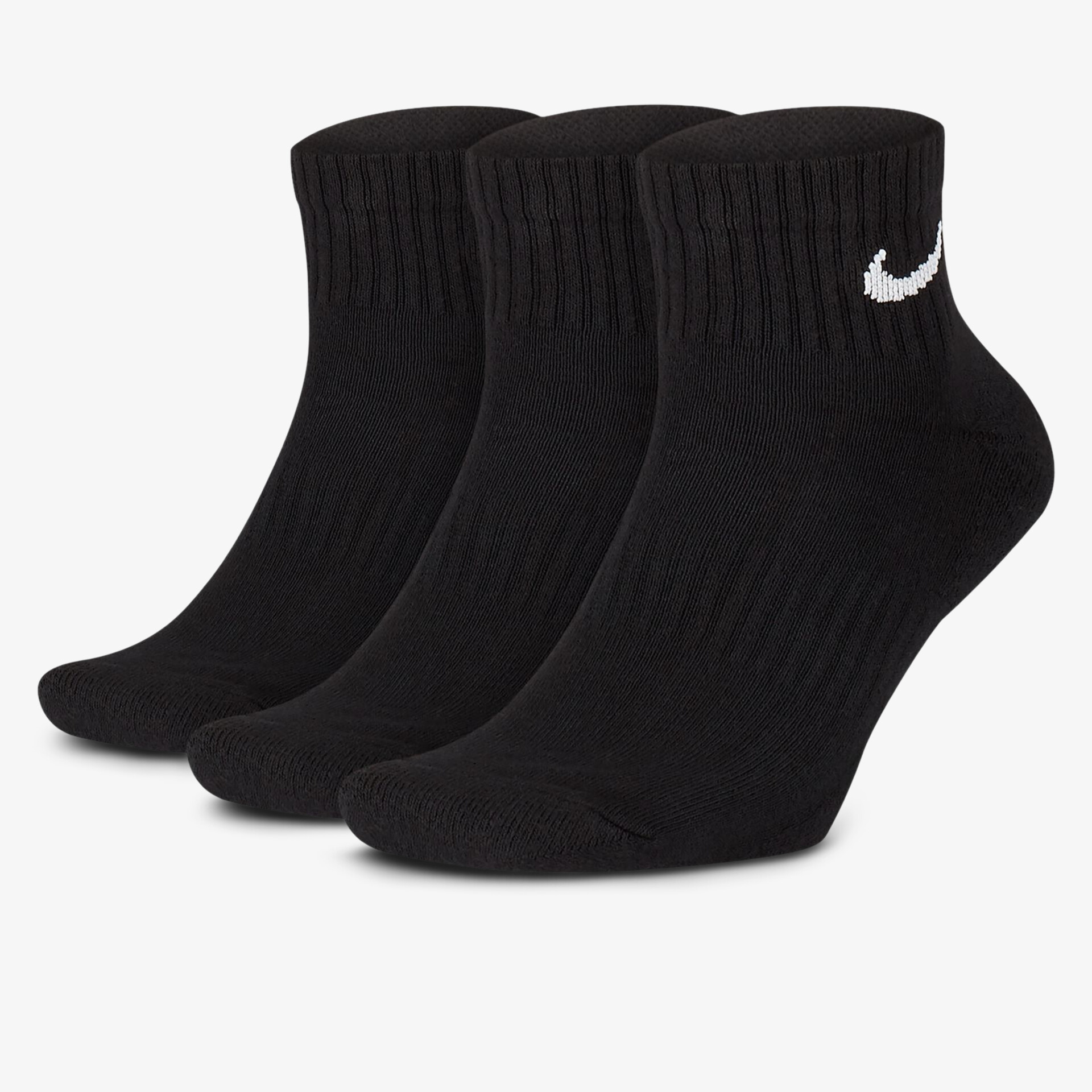 Schwarze kurze Sport-Socken mit Nike-Logo, elastisch und komfortabel für den alltäglichen Gebrauch