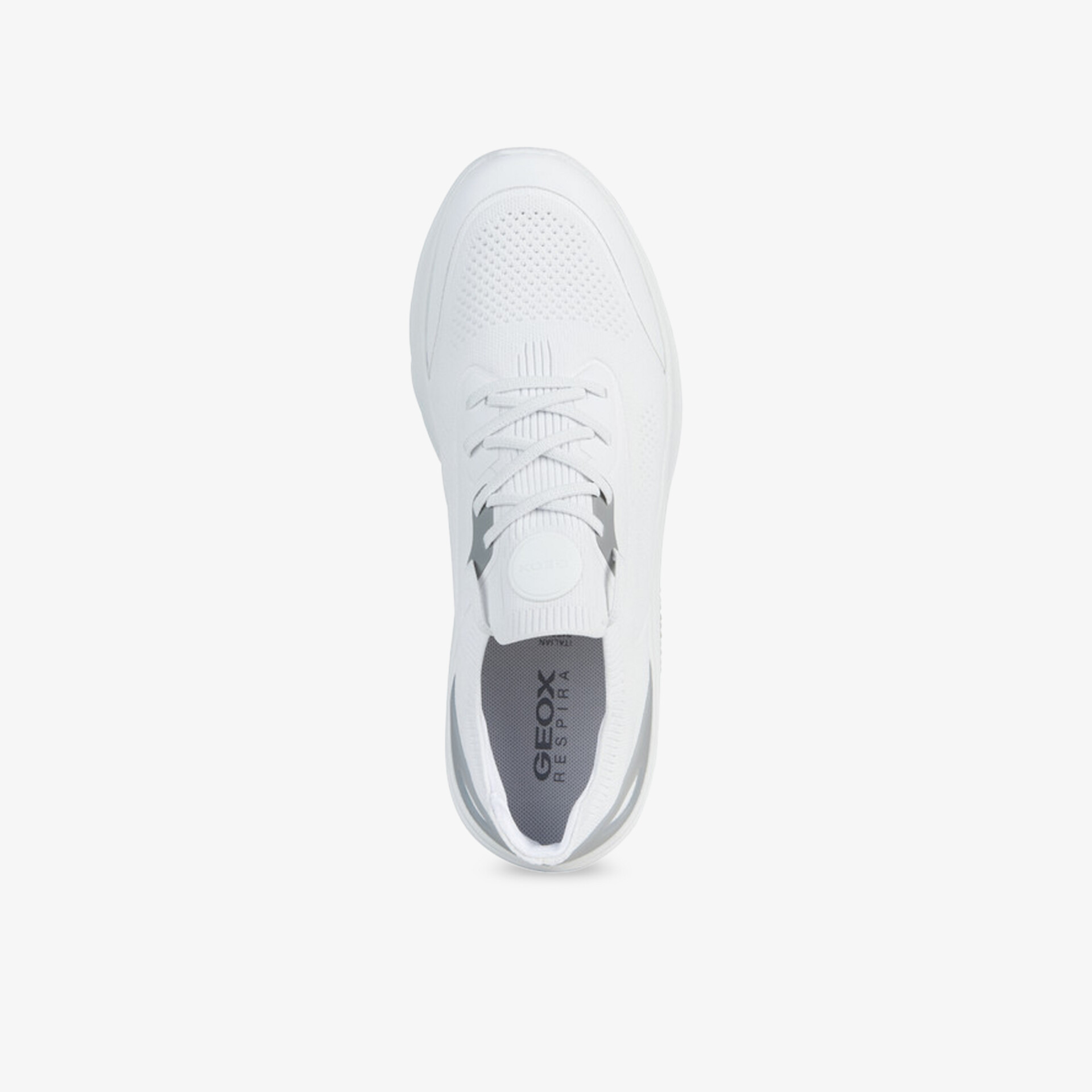 Eleganter weißer Sneaker mit komfortabler Passform und modernem Designansatz, ideal für vielseitige Anlässe.