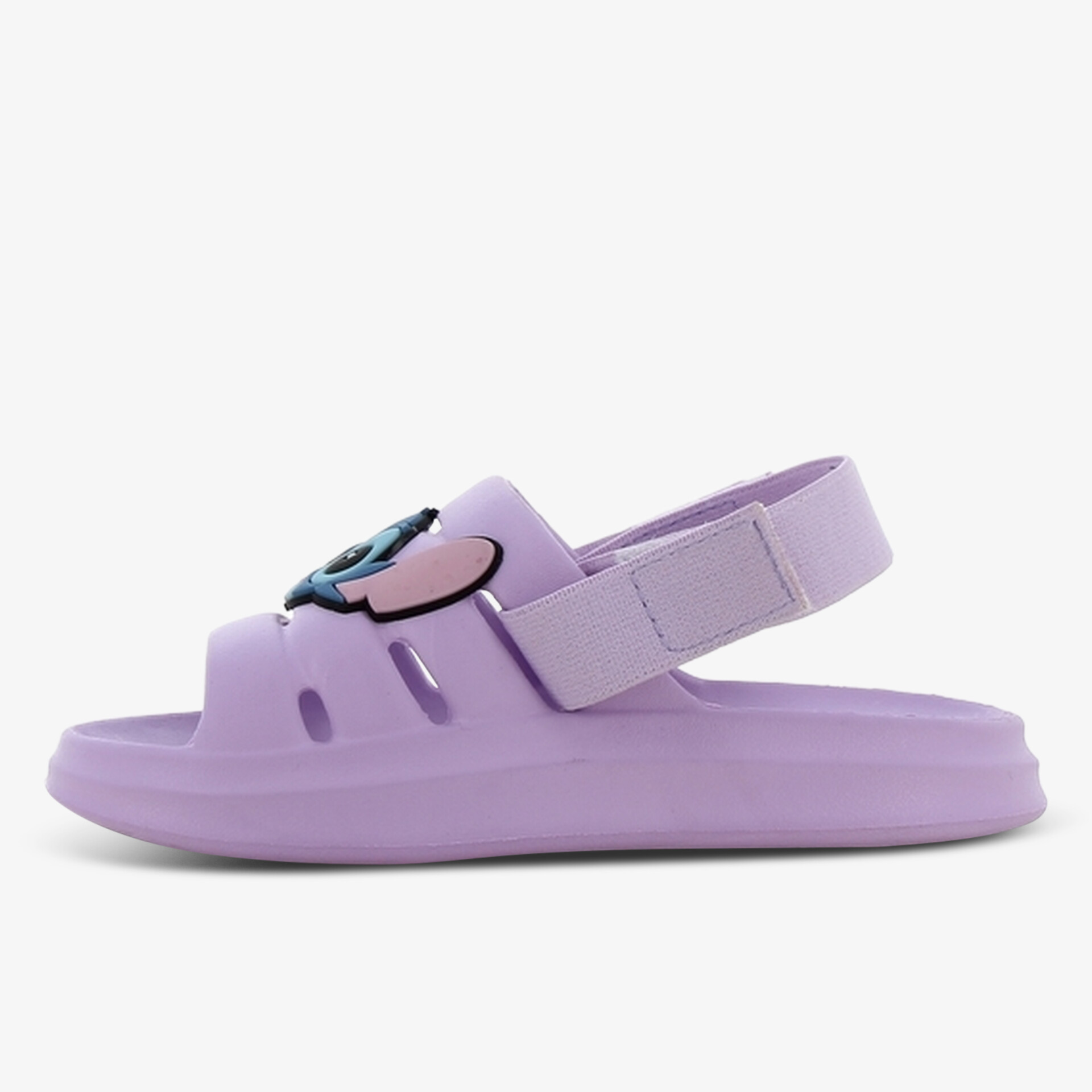 Lila Sandale mit verstellbarem Riemen und weicher, bequemer Sohle für angenehmes Tragen bei sommerlichen Aktivitäten
