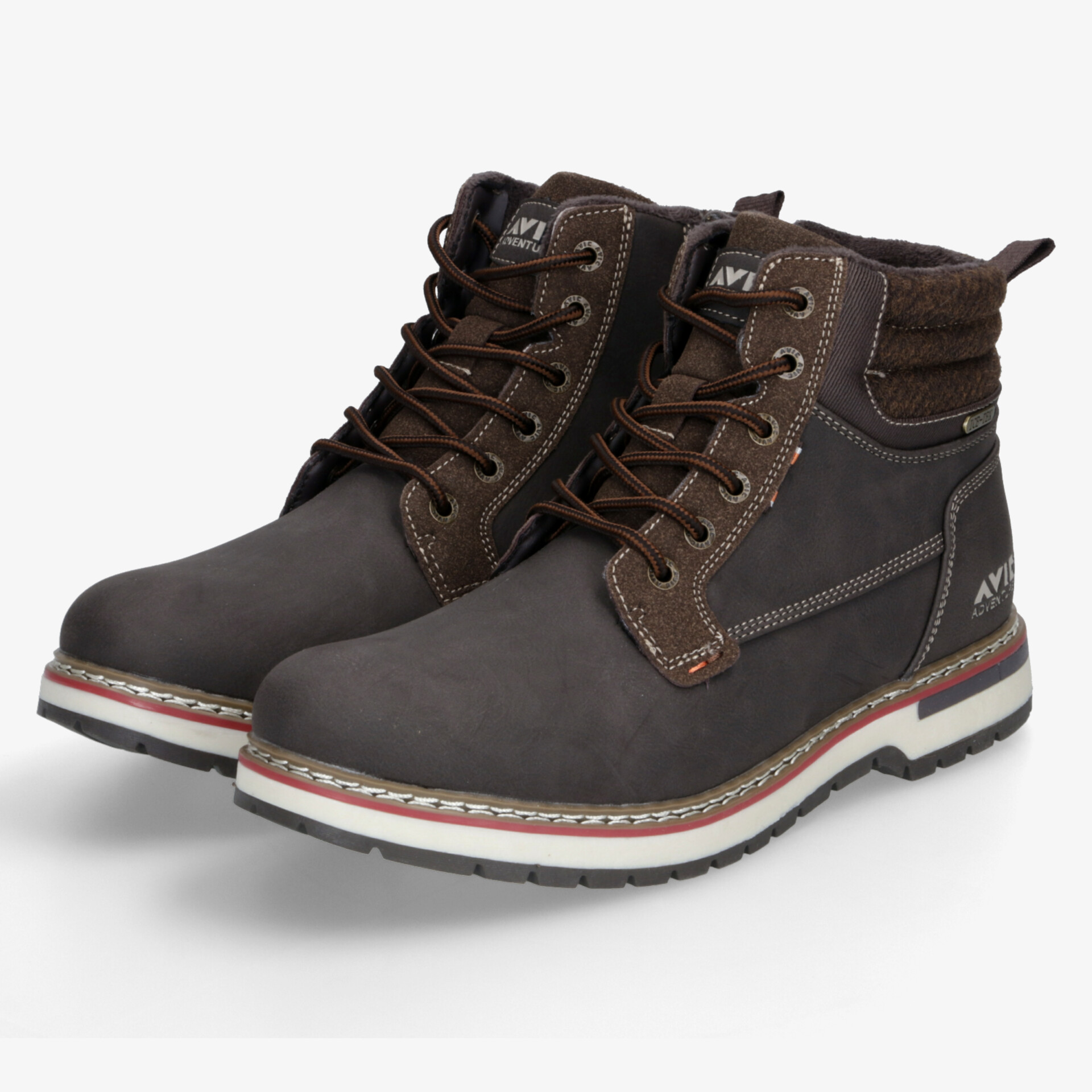 Robuste, modische Schnürstiefel mit bequemer Passform und strapazierfähiger Außensohle in elegantem Braunton.