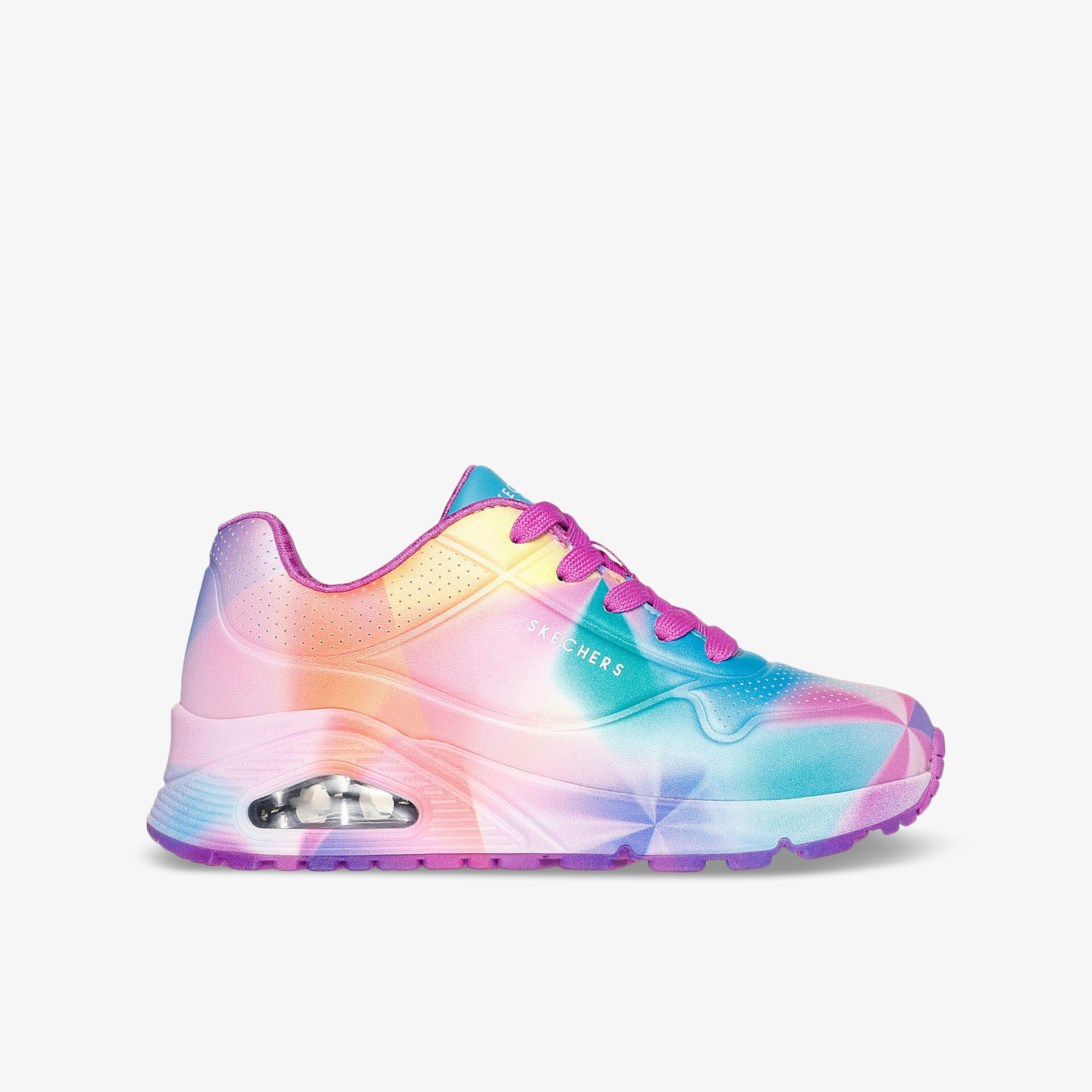 Leichter, farbenfroher Sneaker mit atmungsaktivem Material, gepolstertem Schaft und rutschfester Sohle für optimalen Komfort