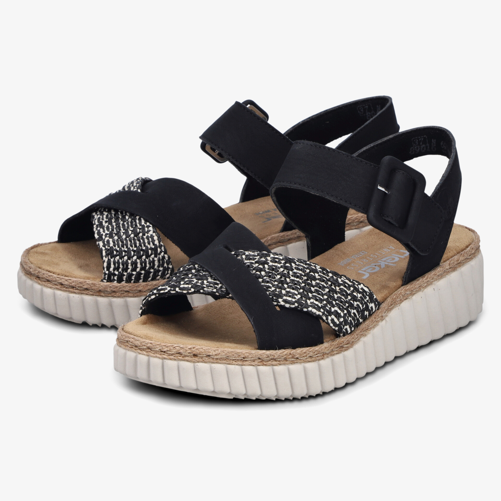 Bequeme Sandalen mit gepolsterter Innensohle, verstellbarem Klettverschluss und rutschfester Profilsohle für sommerlichen Tragekomfort