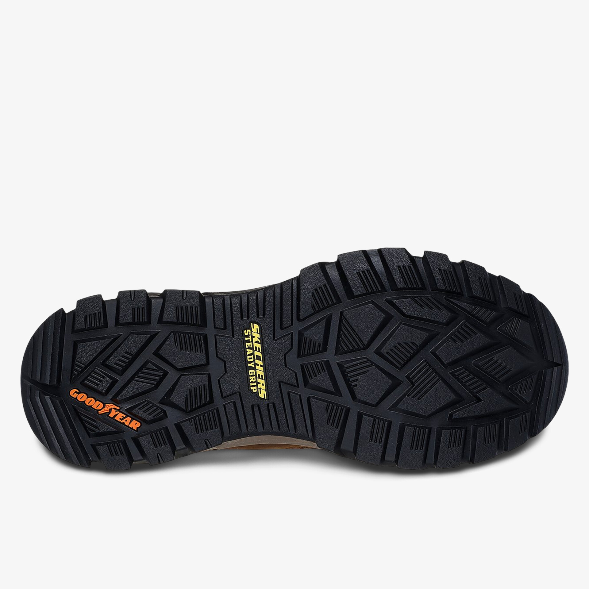 Robuste und griffige Schuhsohle mit rutschfestem Profil für stabile und komfortable Outdoor-Nutzung