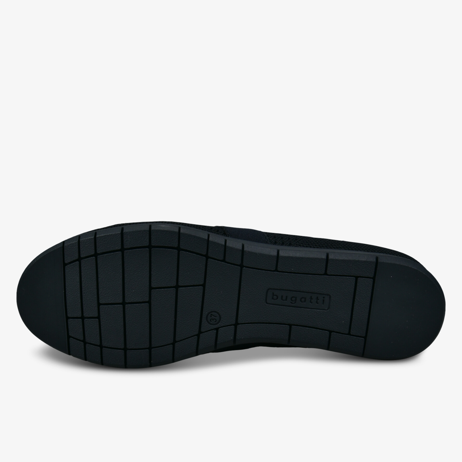 Rutschfeste schwarze Schuhsohle mit langlebigem Material