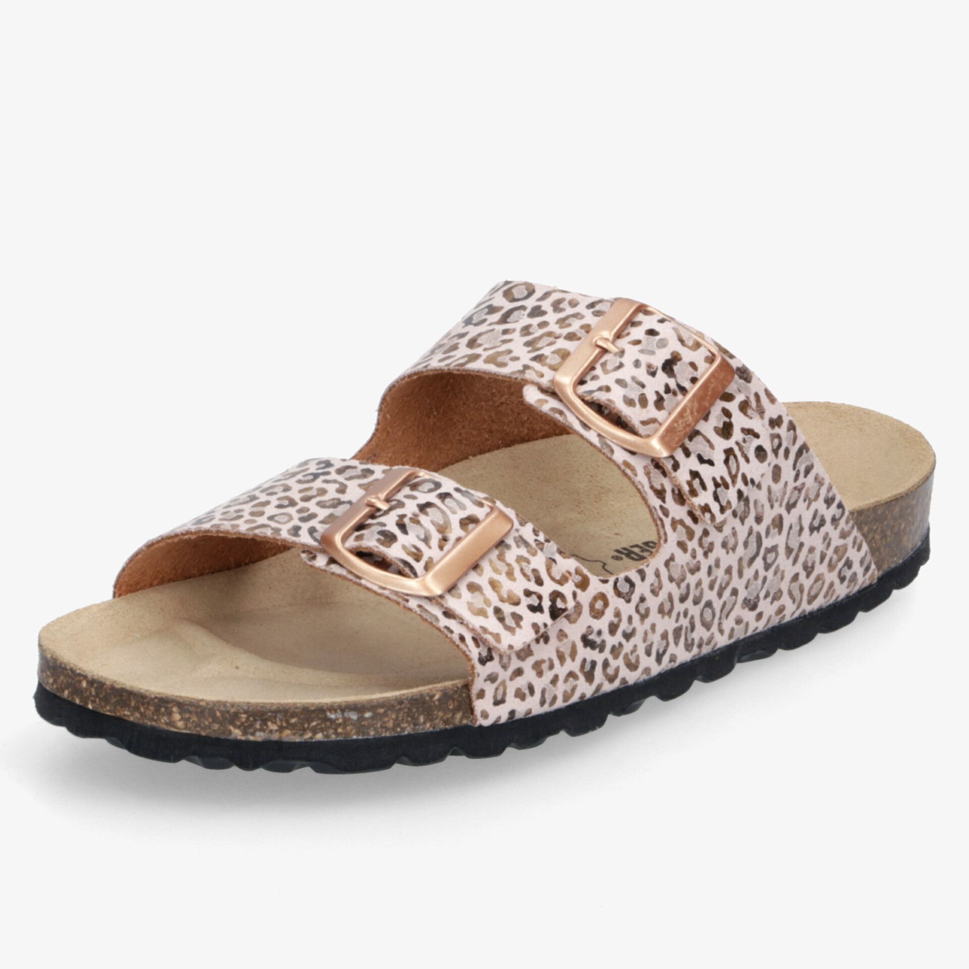 Bequeme Sandale mit zwei verstellbaren Riemen und weicher, rutschfester Sohle für angenehmen Tragekomfort