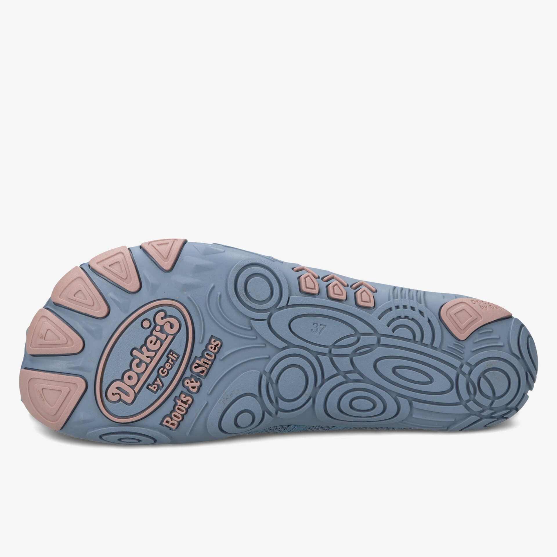 Detailaufnahme der flexiblen, ergonomischen und rutschfesten Sohle eines komfortablen Schuhs