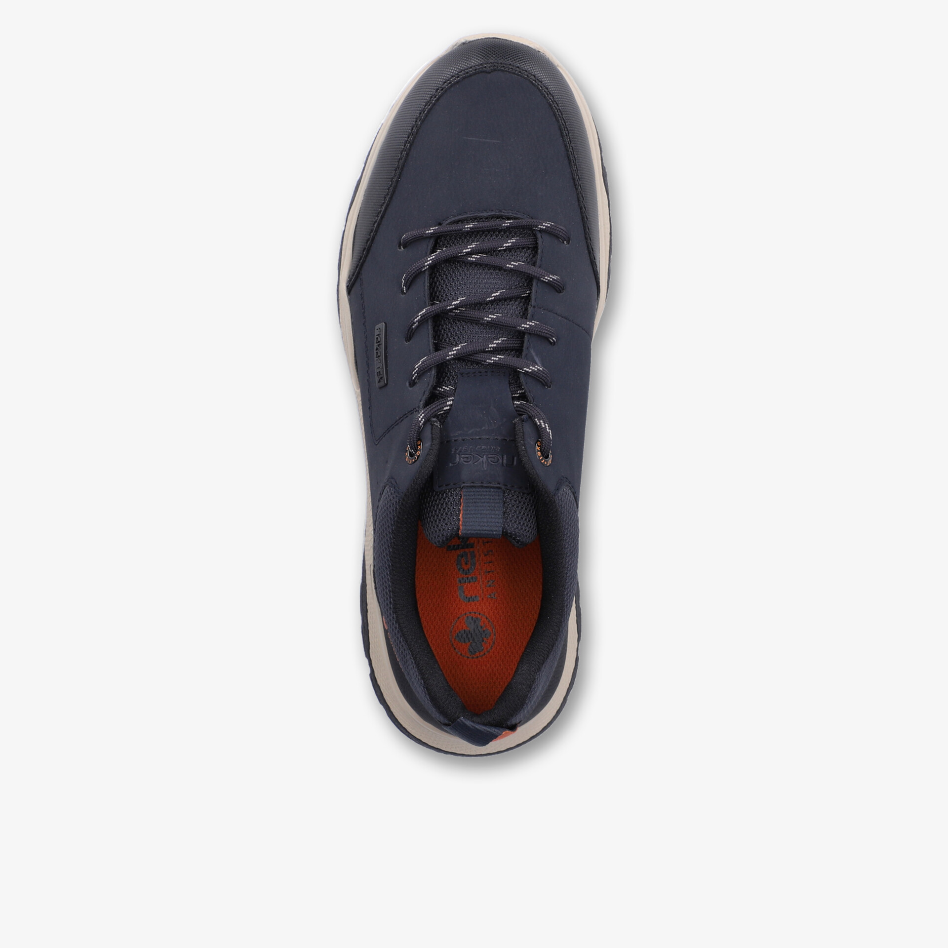 Bequemer Schuh in sportivem Design mit robuster Schnürung und komfortablem Fußbett, Draufsicht