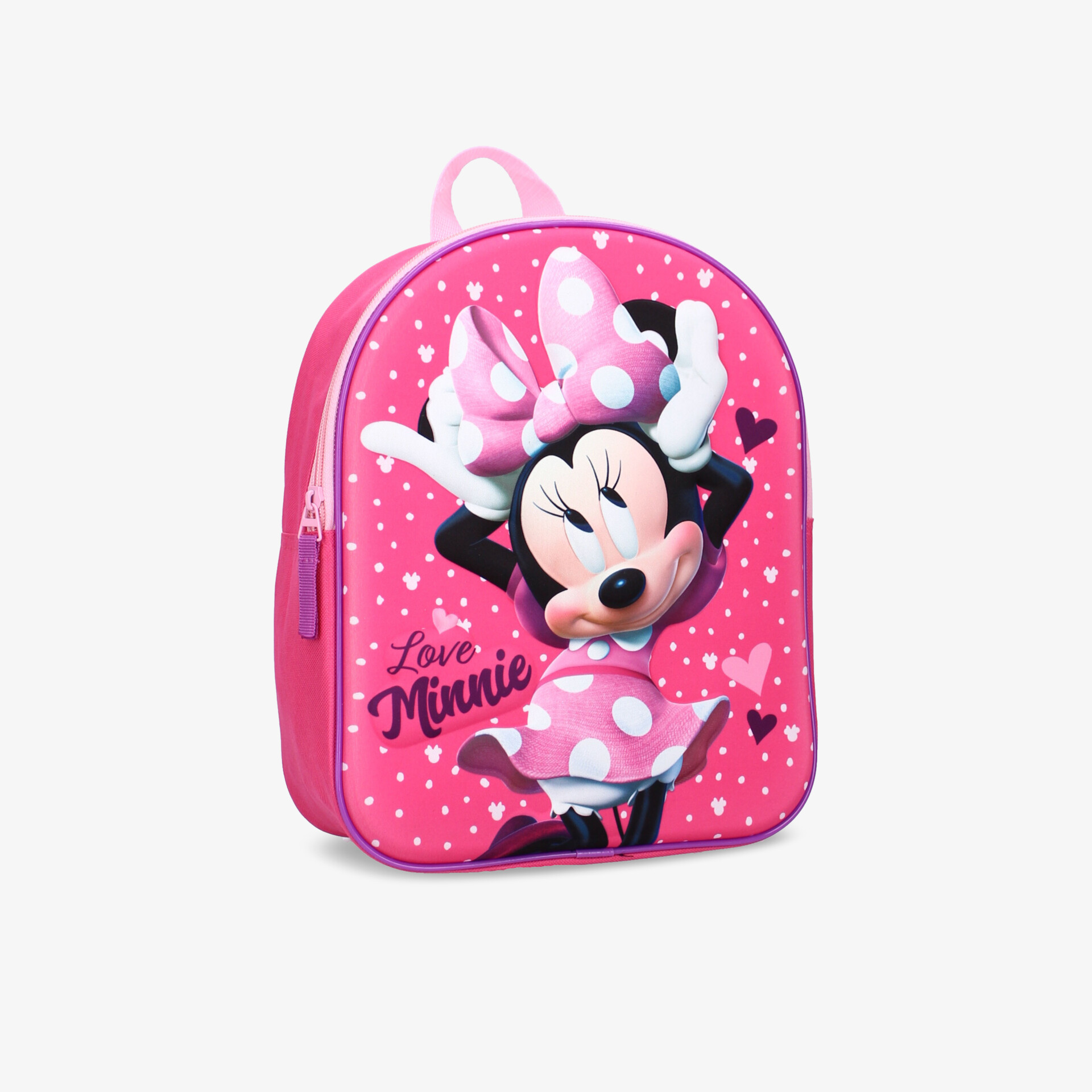 Rosa Minnie Maus Rucksack mit Disney-Motiv und praktischem Design für Alltagsabenteuer