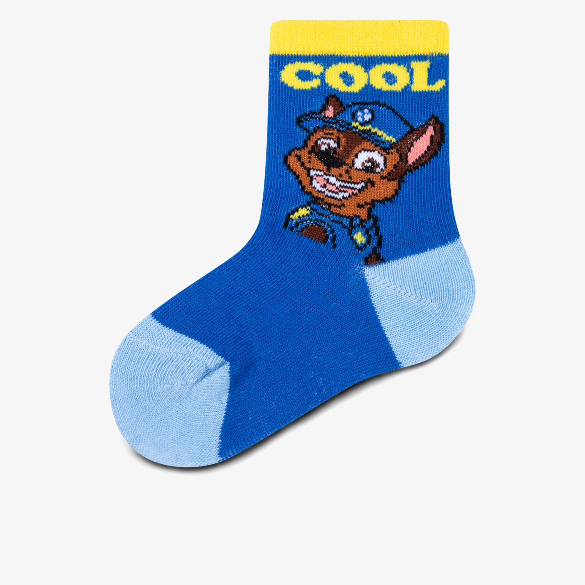 Bunte Kindersocken mit lustigem Cartoon-Motiv, weich gestrickt und bequem zu tragen