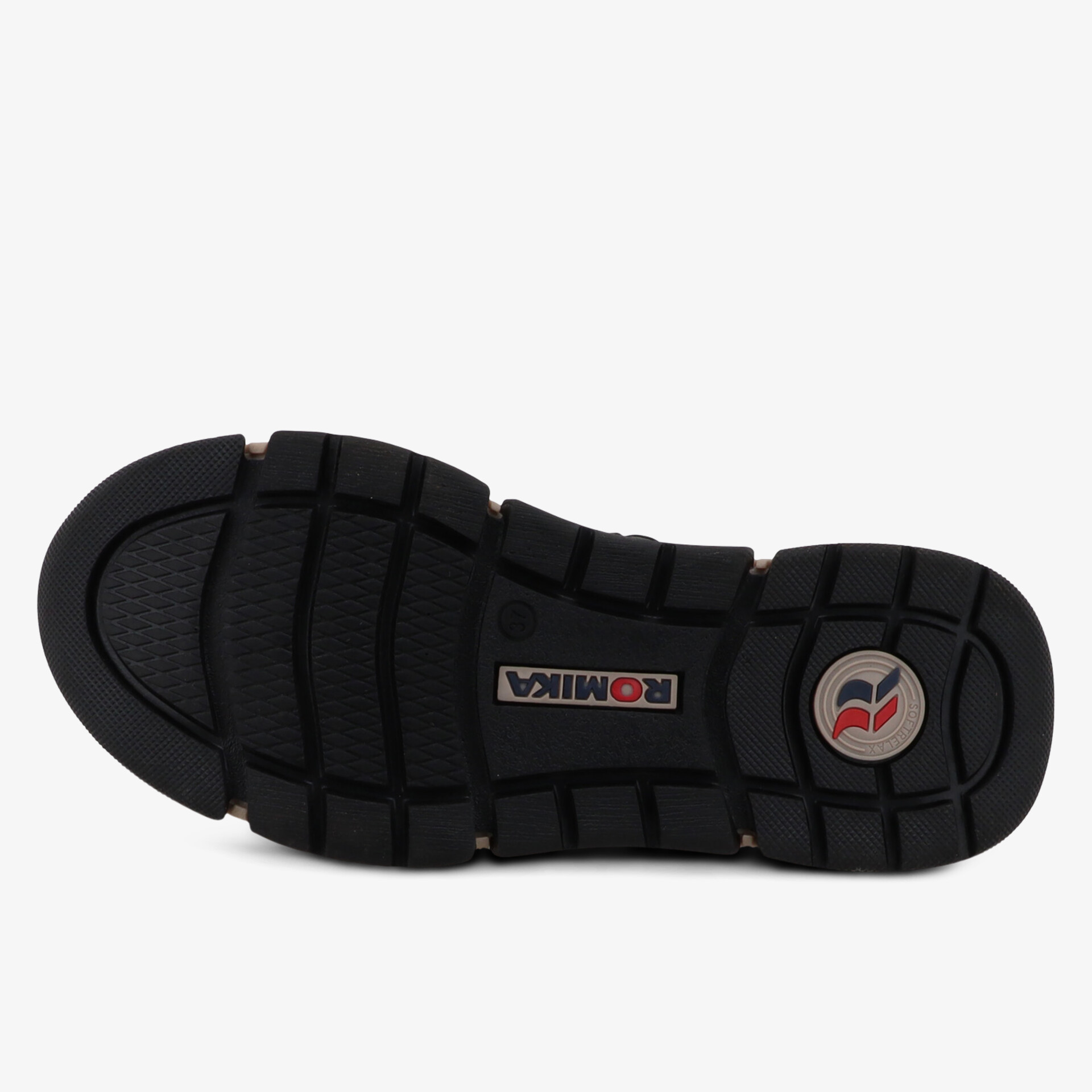 Robuste und rutschfeste Schuhsohle mit tiefem Profil für optimalen Halt auf verschiedenen Untergründen